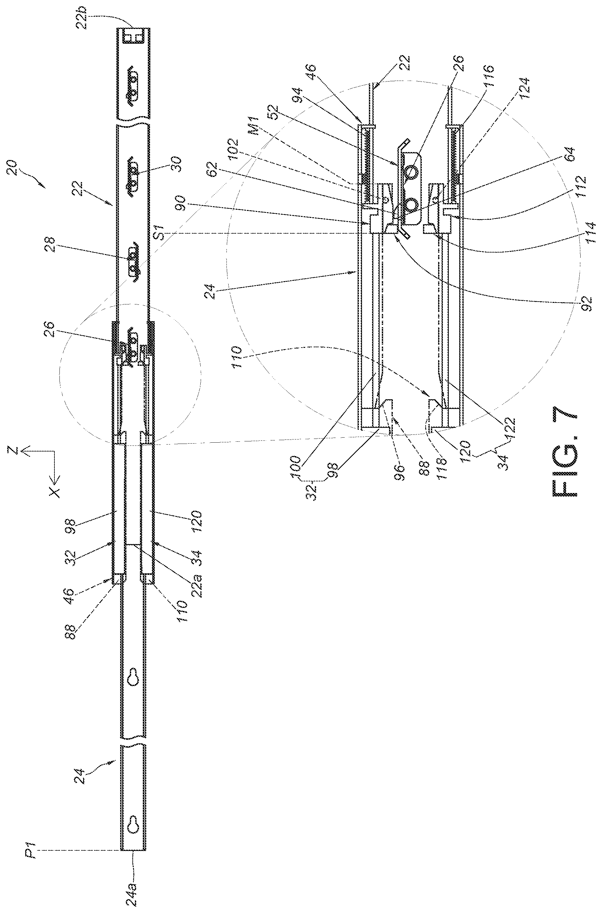 Patent US12310497 Figure 7 – Slide rail assembly