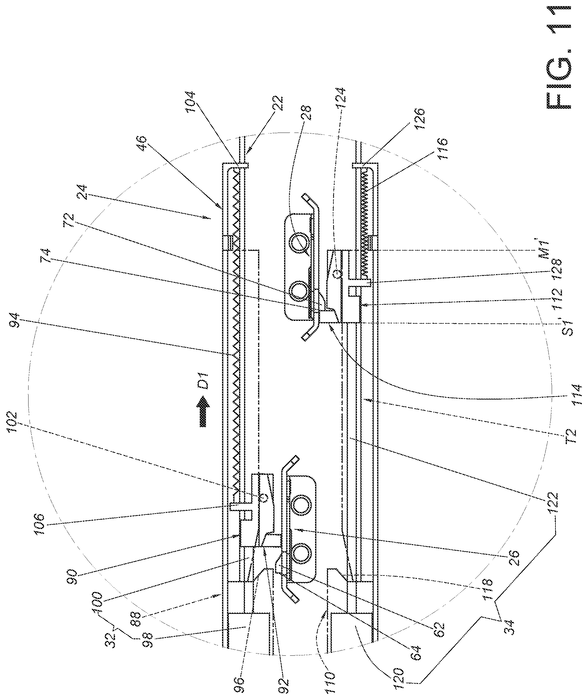 Patent US12310497 Figure 11 – Slide rail assembly
