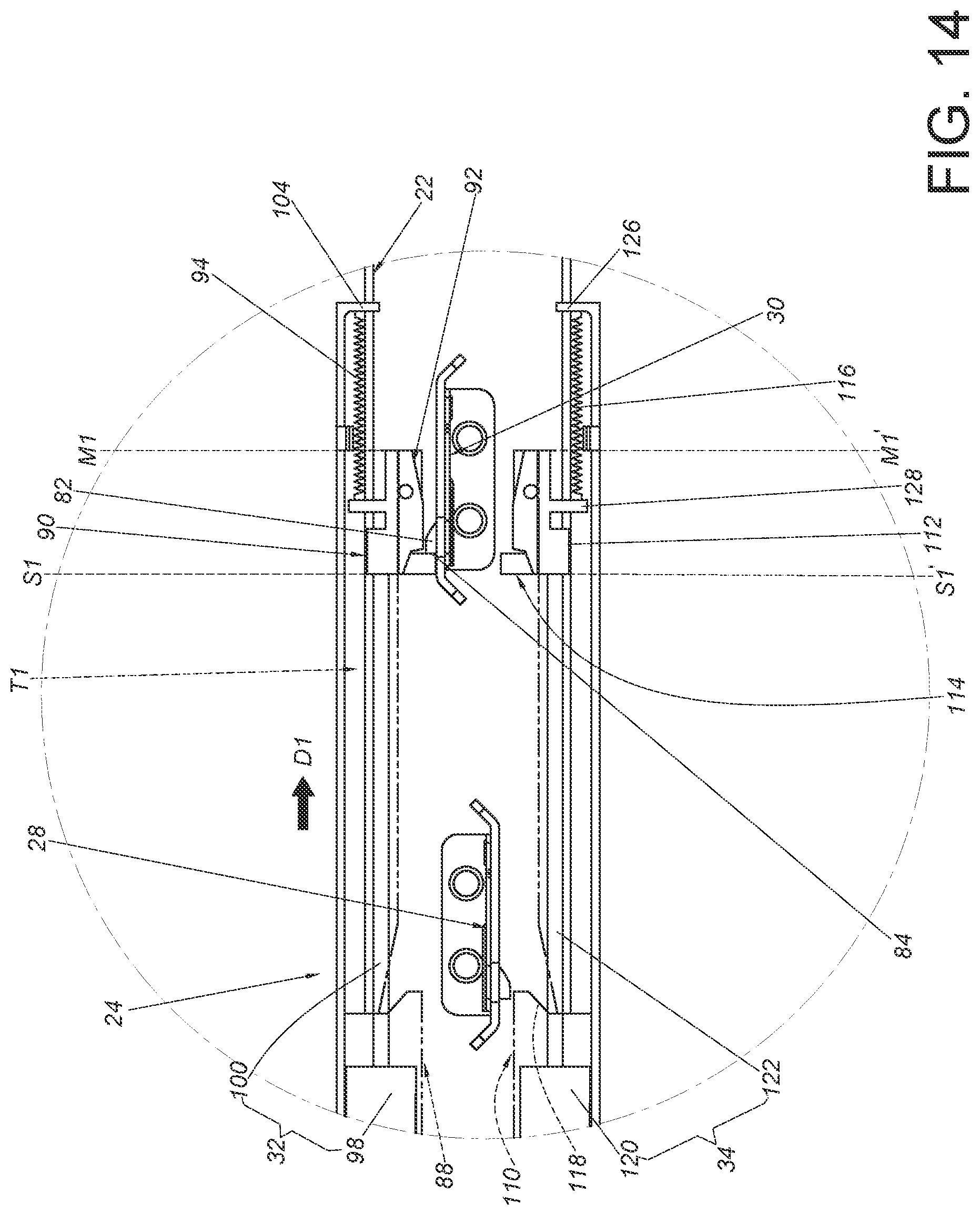 Patent US12310497 Figure 14 – Slide rail assembly