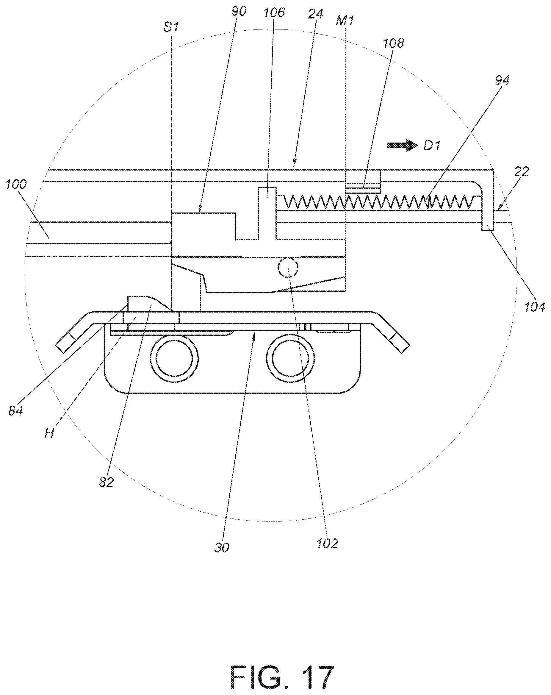 Patent US12310497 Figure 17 – Slide rail assembly
