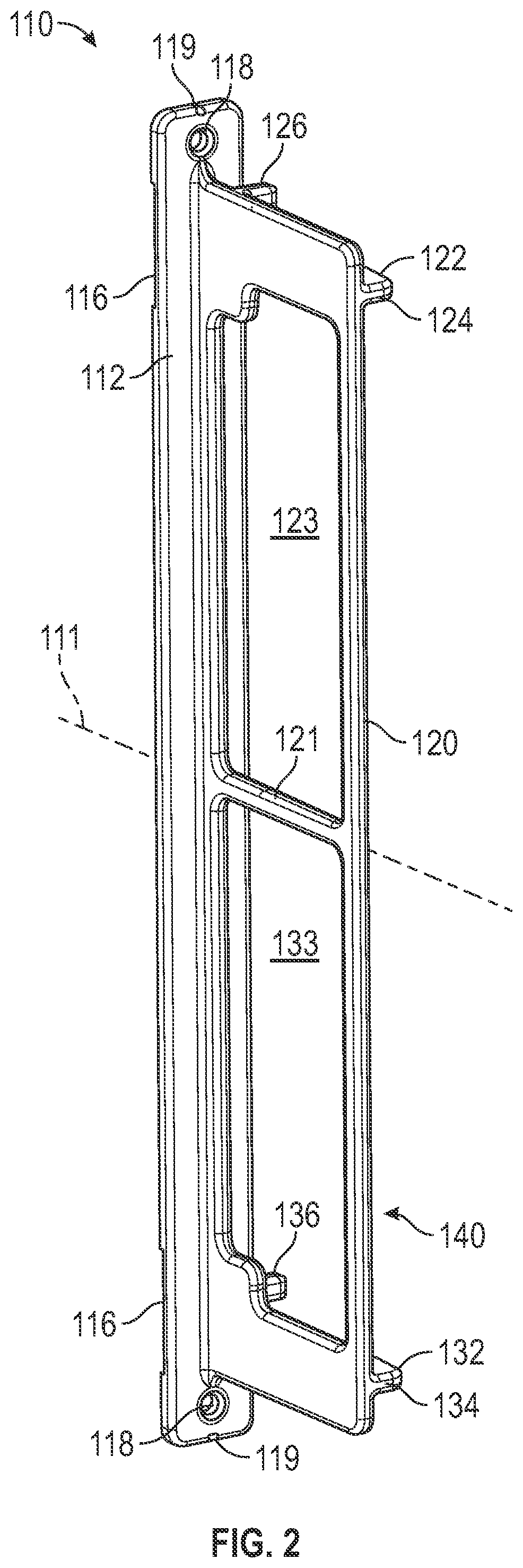 Patent US12310499 Figure 2 – Shelf assembly