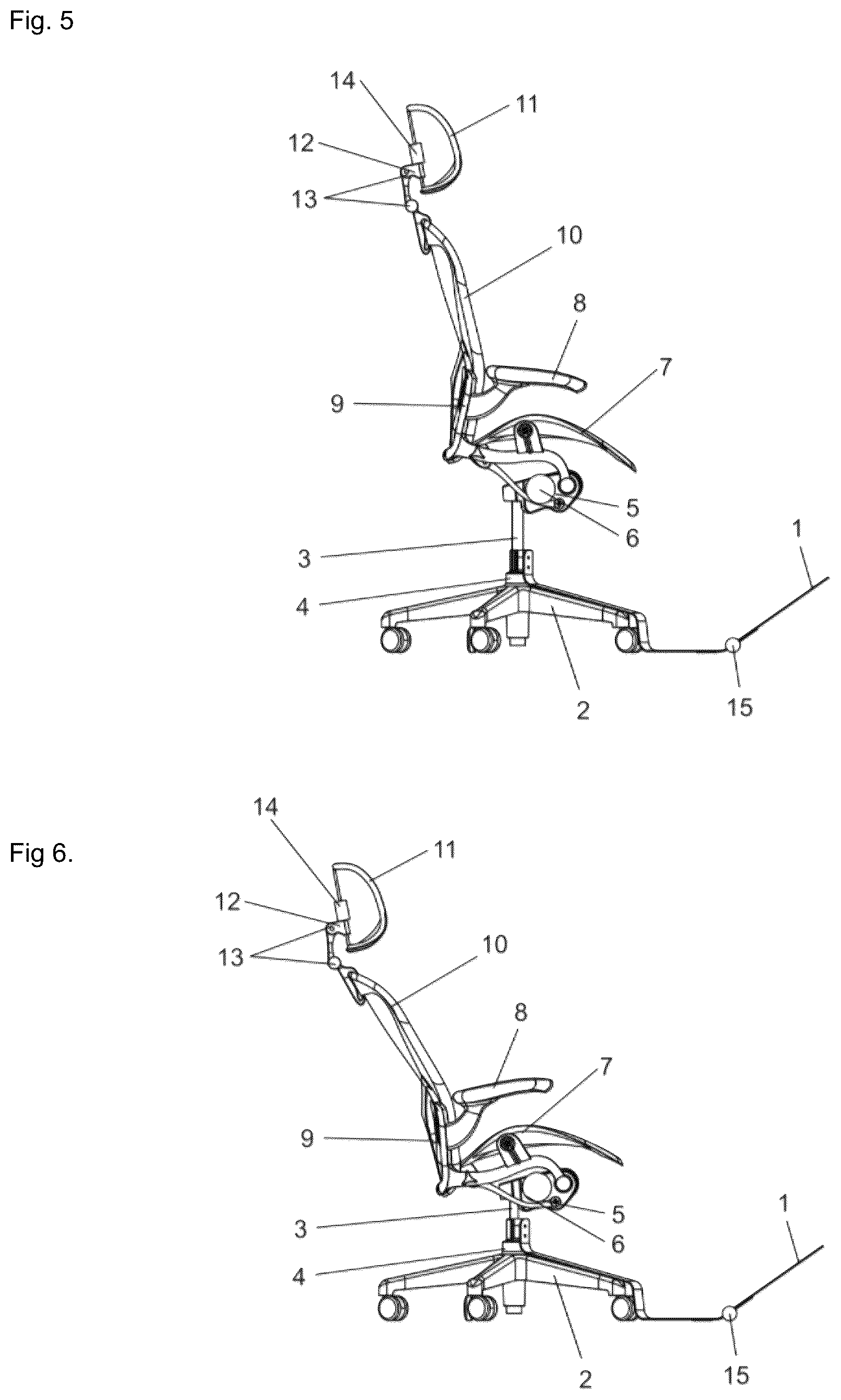 Patent US12310502 Figure 5 – Automated task chair