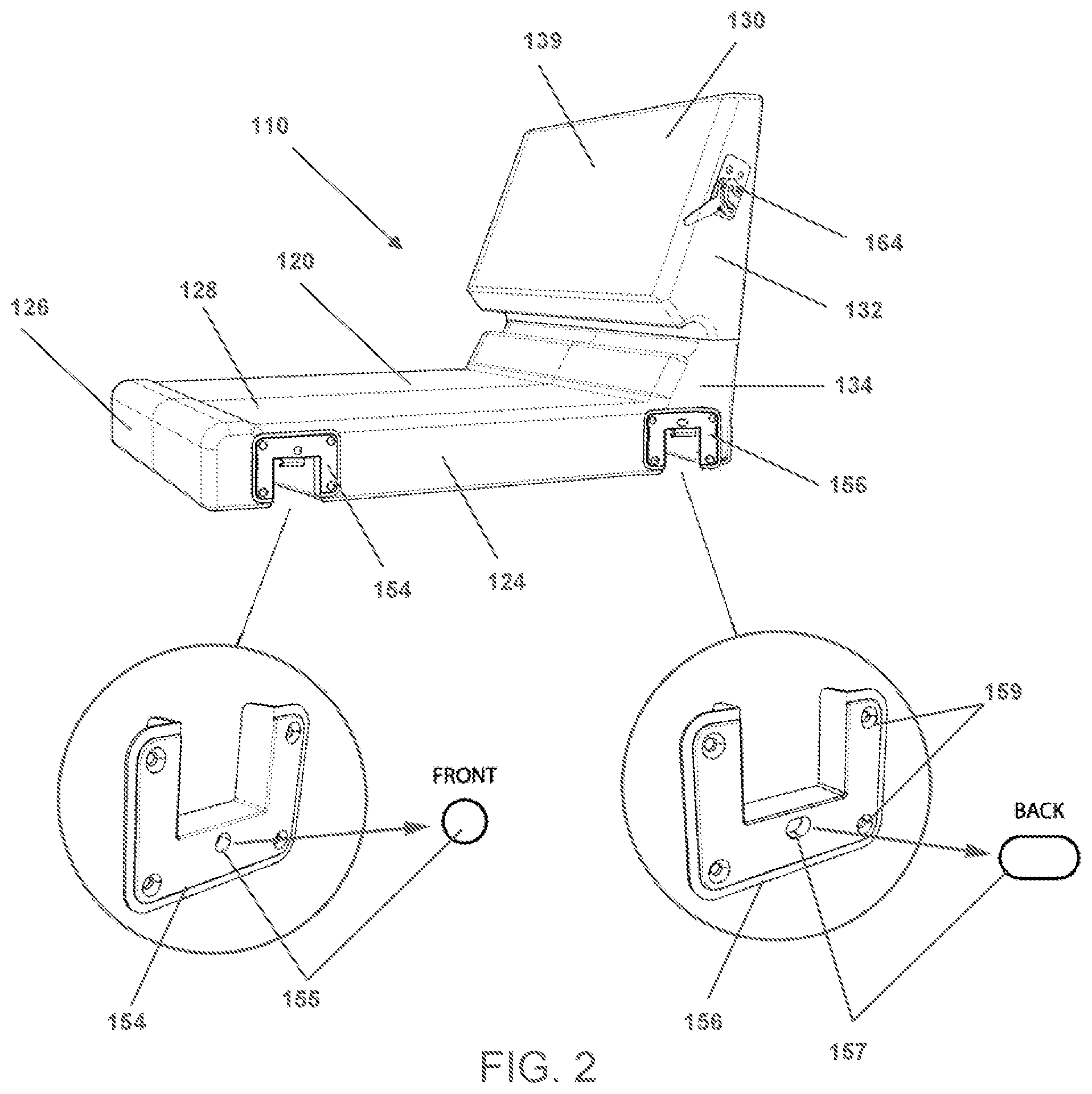 Patent US12310503 Figure 5 – Modular sofa construction and methods for assembly