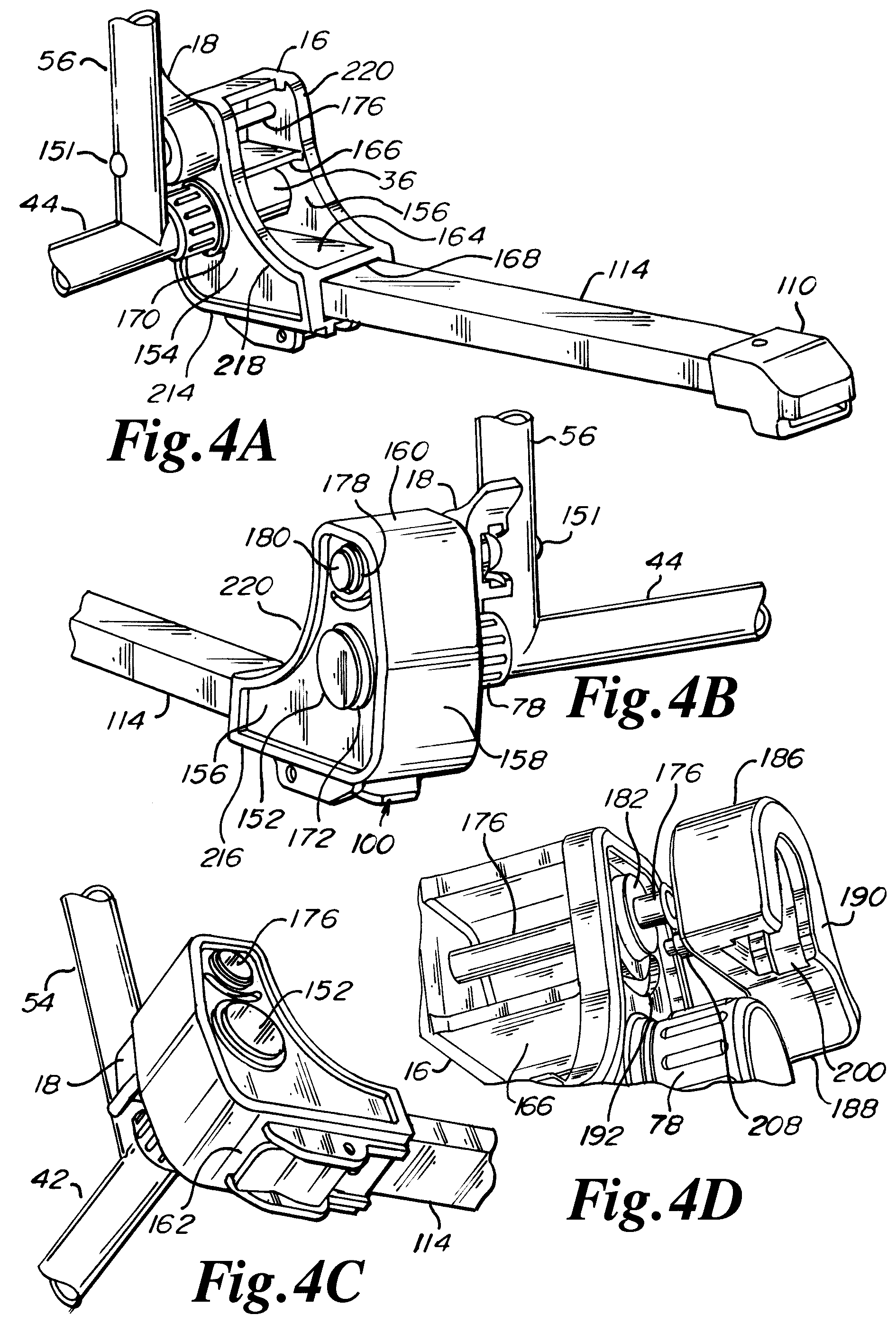 Patent US12310505 Figure 4 – Bed rail having rotating seat for guard frame