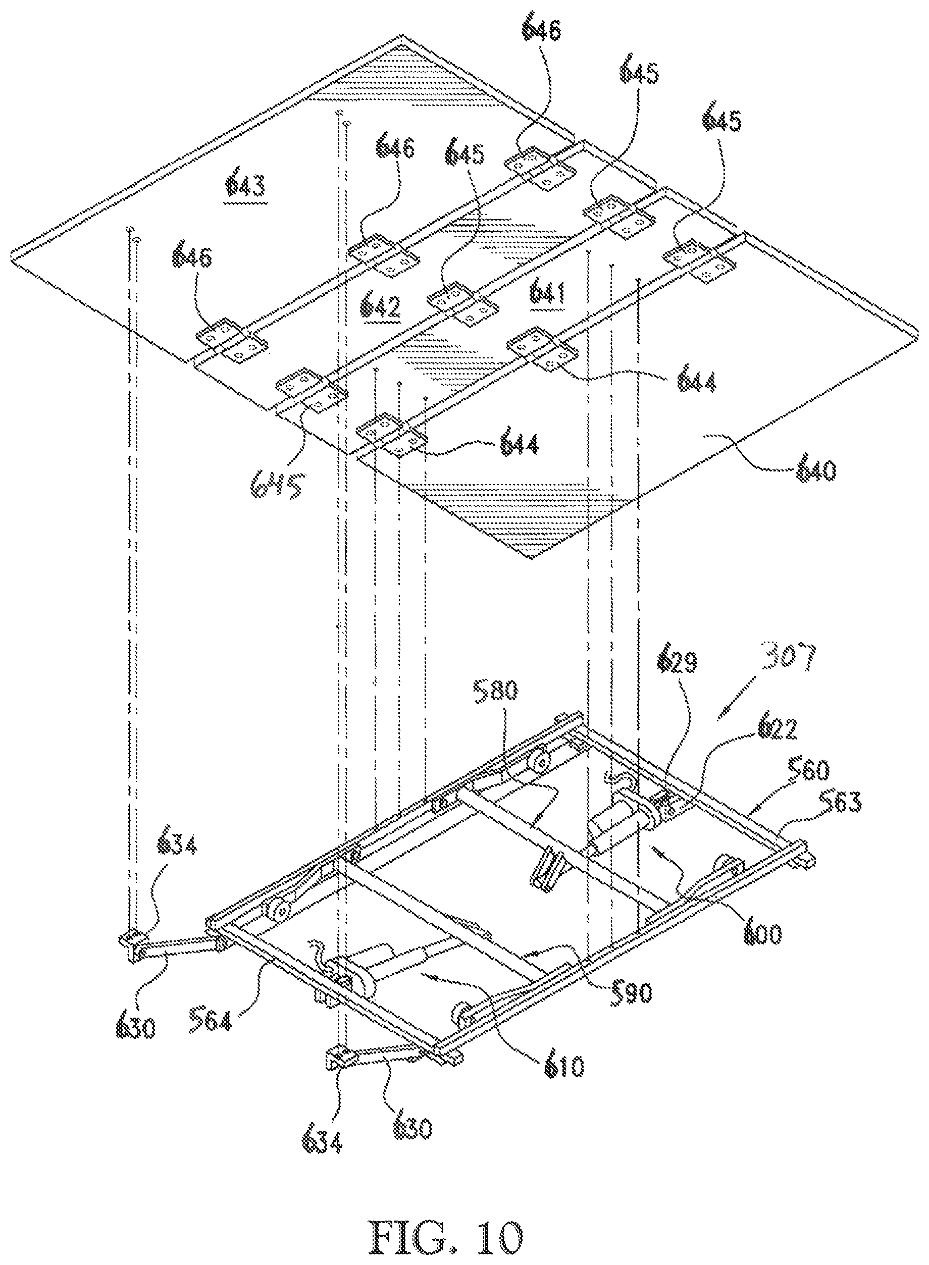 Patent US12310506 Figure 9 – Adjustable bed system with foundations having first and second configurations