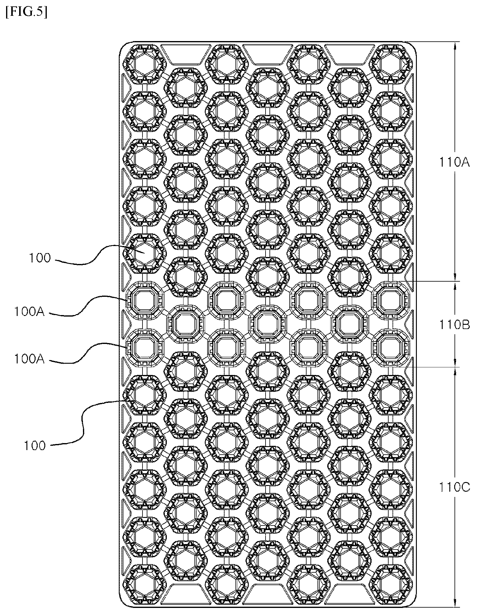 Patent US12310507 Figure 5 – Air pocket module and air mattress including the same