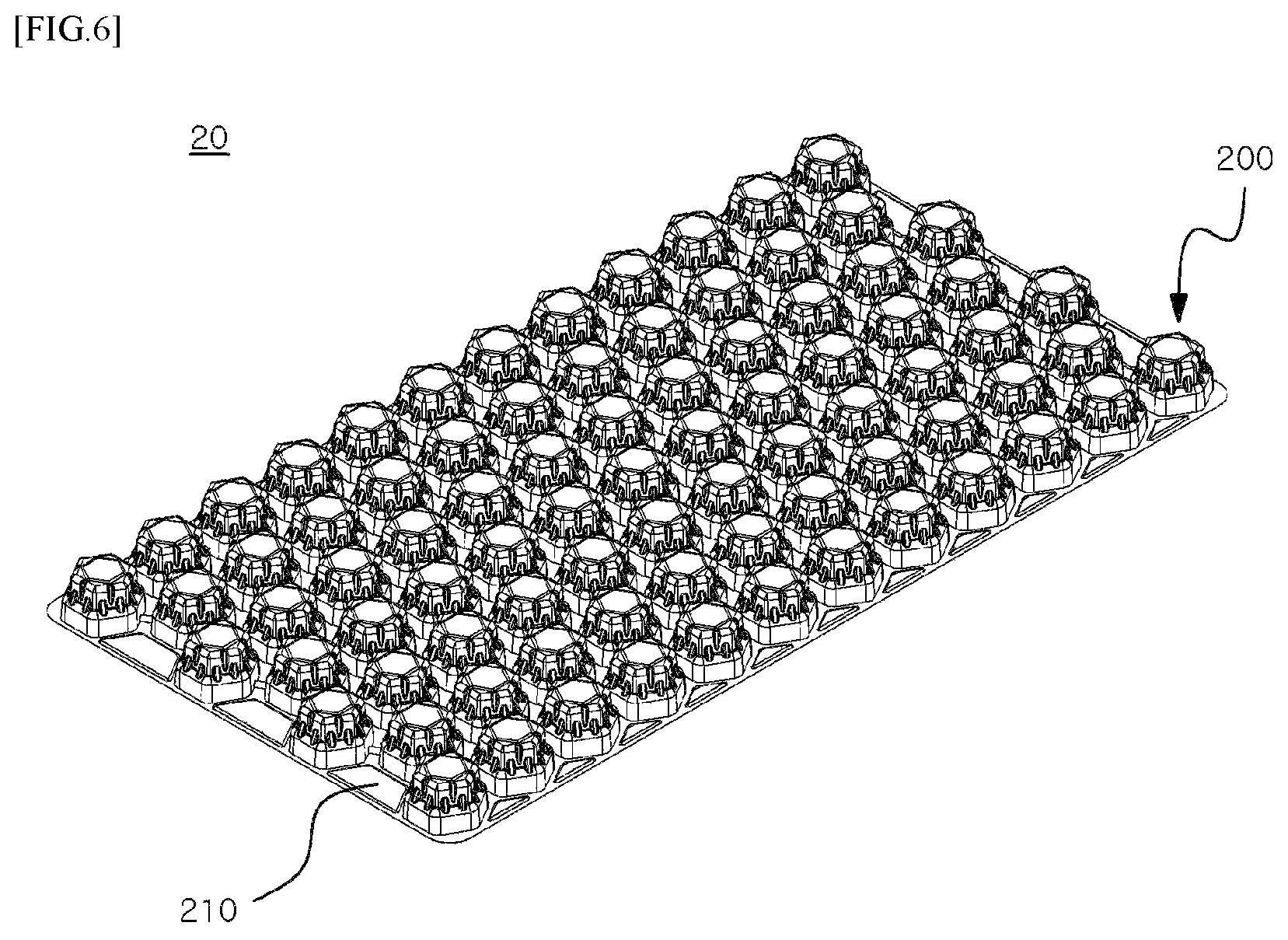 Patent US12310507 Figure 6 – Air pocket module and air mattress including the same