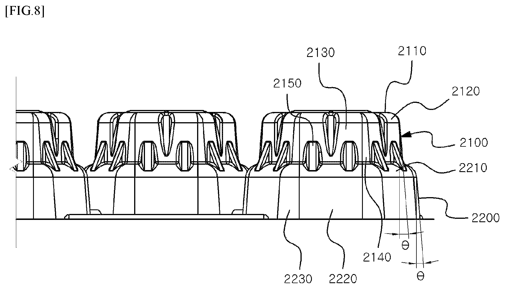 Patent US12310507 Figure 8 – Air pocket module and air mattress including the same