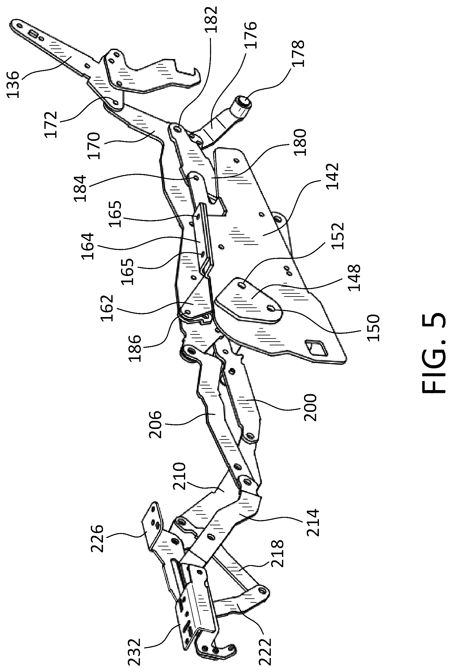 Patent US12310509 Figure 5 – Powered rocking lounger chair