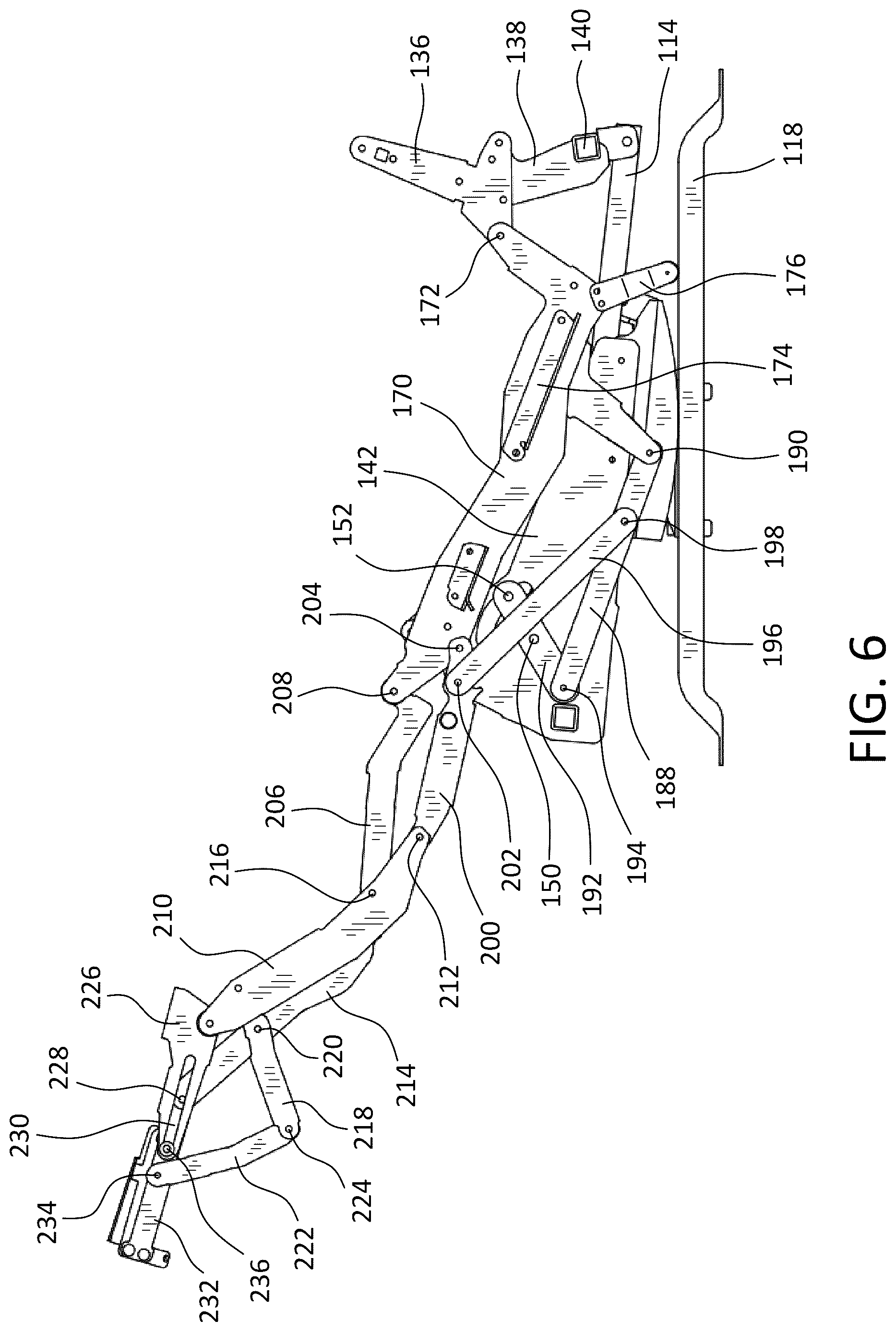 Patent US12310509 Figure 6 – Powered rocking lounger chair
