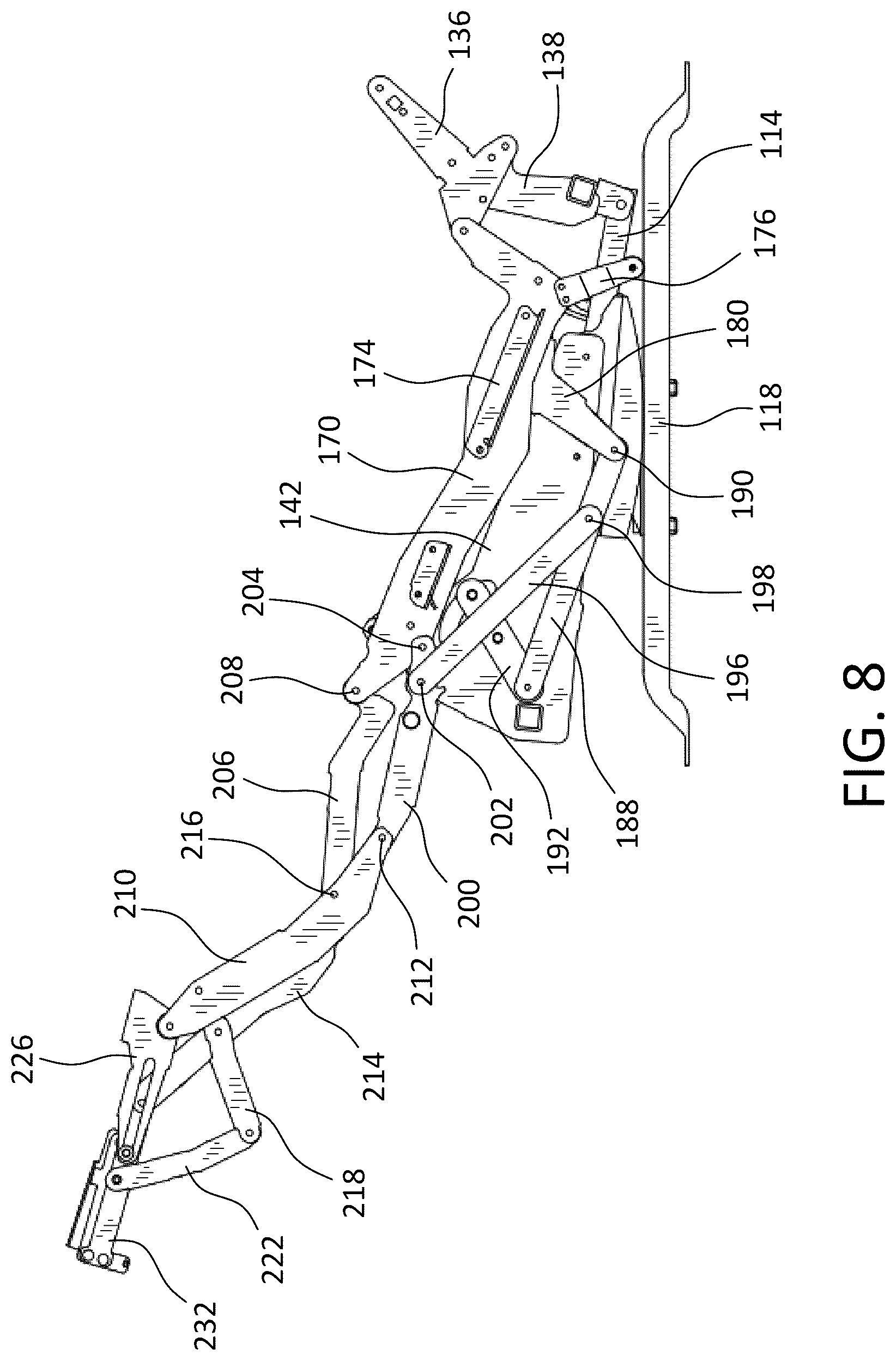 Patent US12310509 Figure 8 – Powered rocking lounger chair