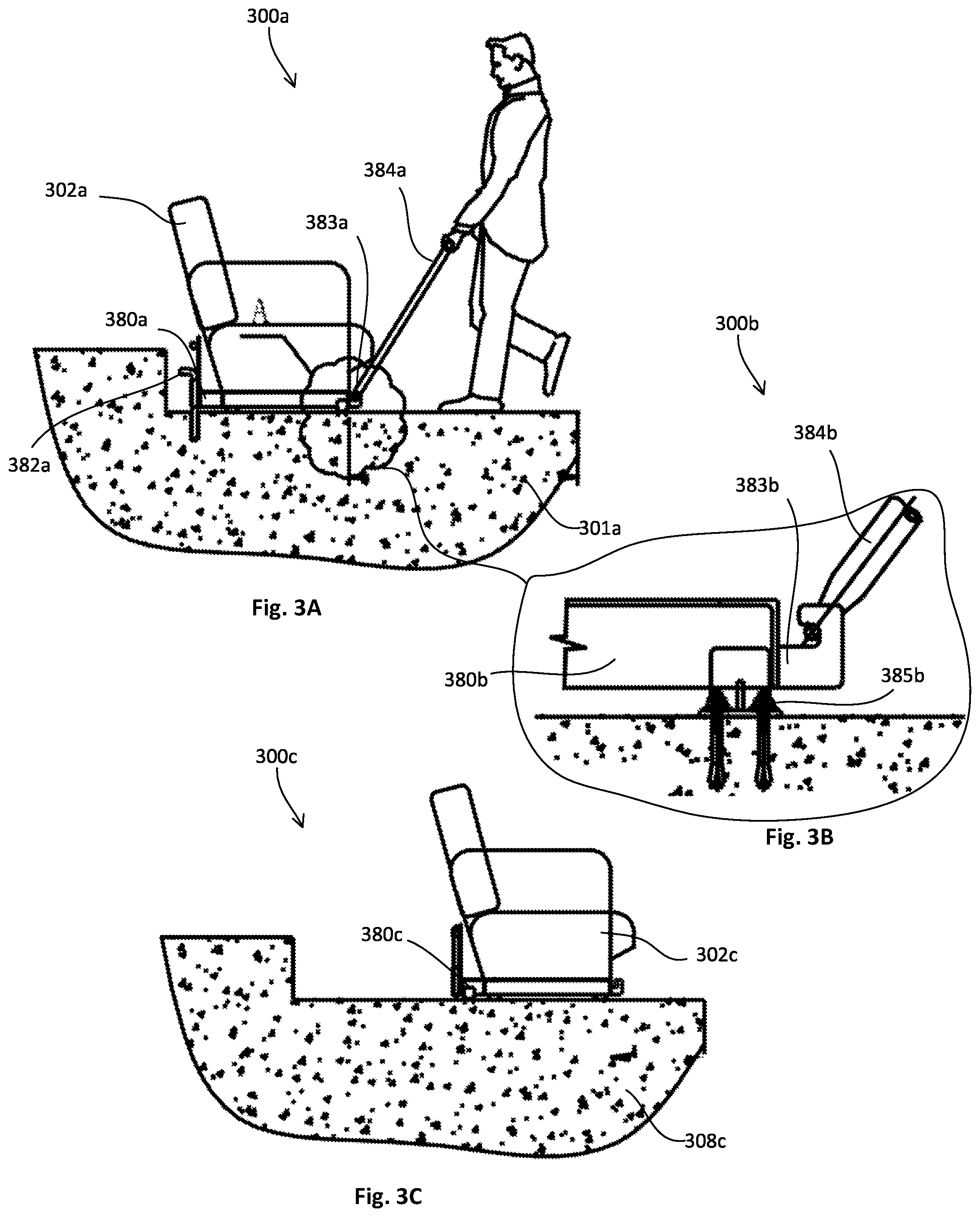 Patent US12310510 Figure 4 – Powered chairs for public venues, assemblies for use in powered chairs, and components for use in assemblies for use in powered chairs