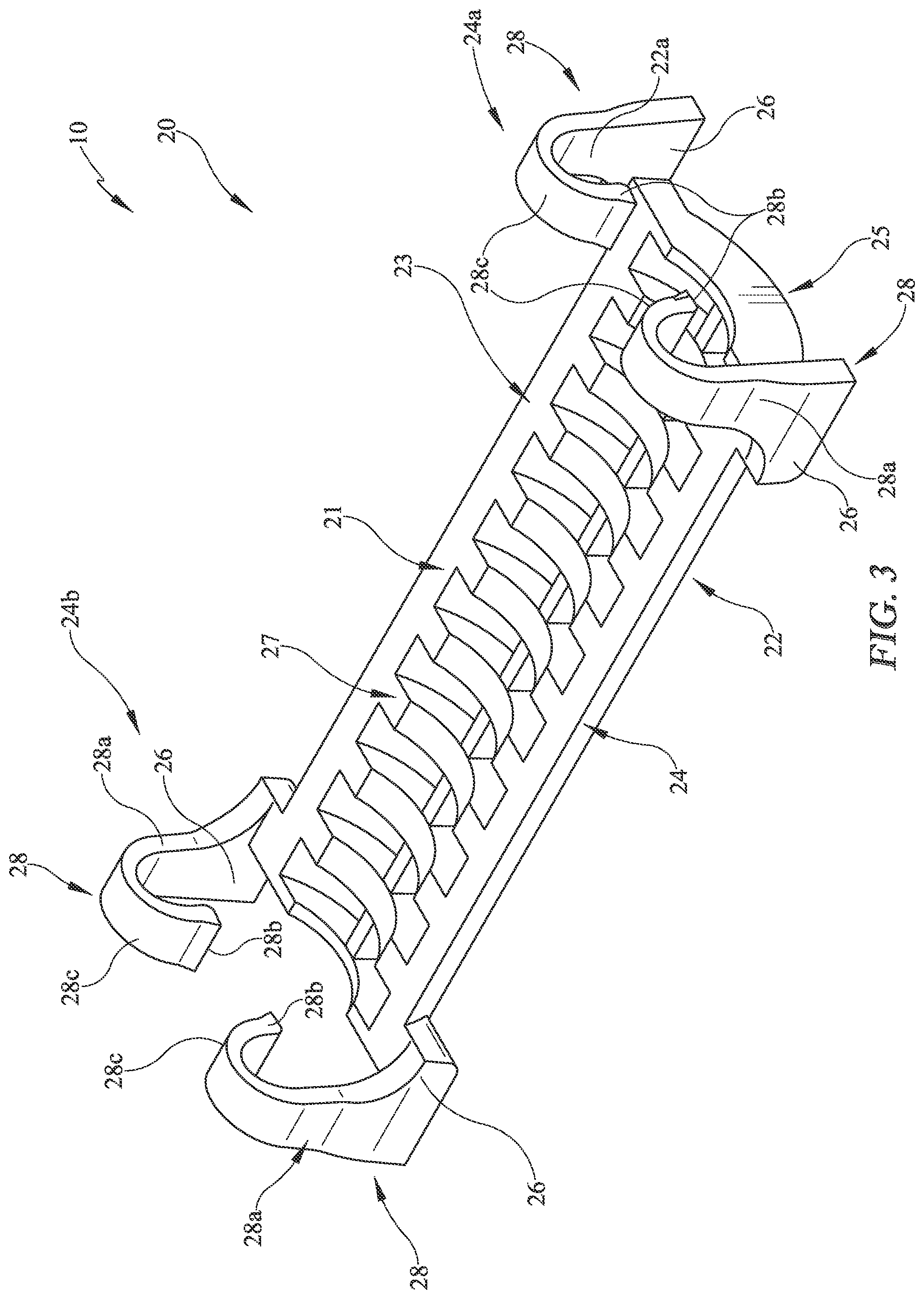 Patent US12310512 Figure 3 – Apparatus and method of vertically adjusting reinforcing support structure