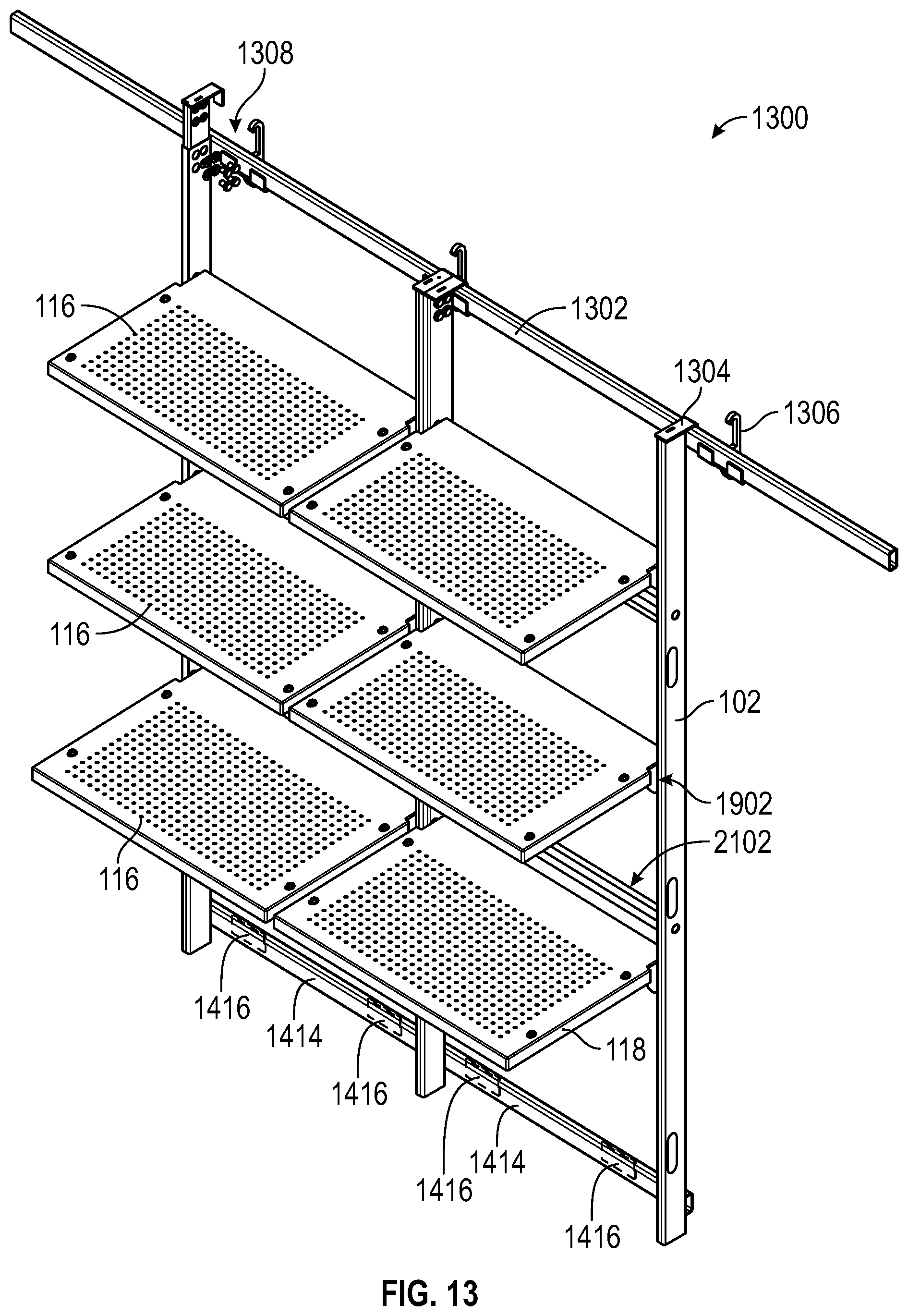 Patent US12310516 Figure 16 – Modular storage system for storage containers