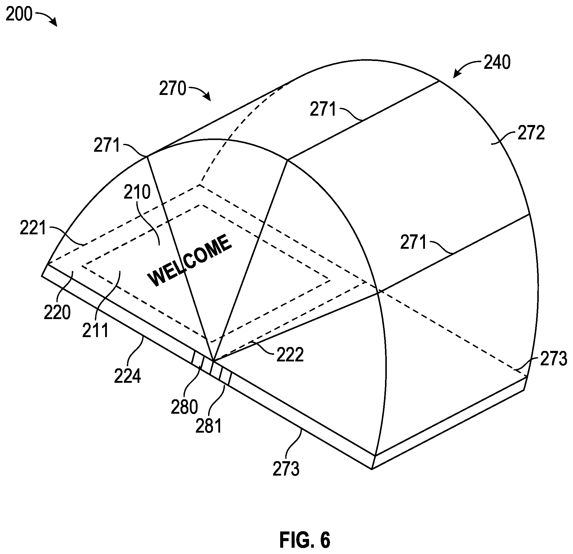Patent US12310520 Figure 6 – Doormat