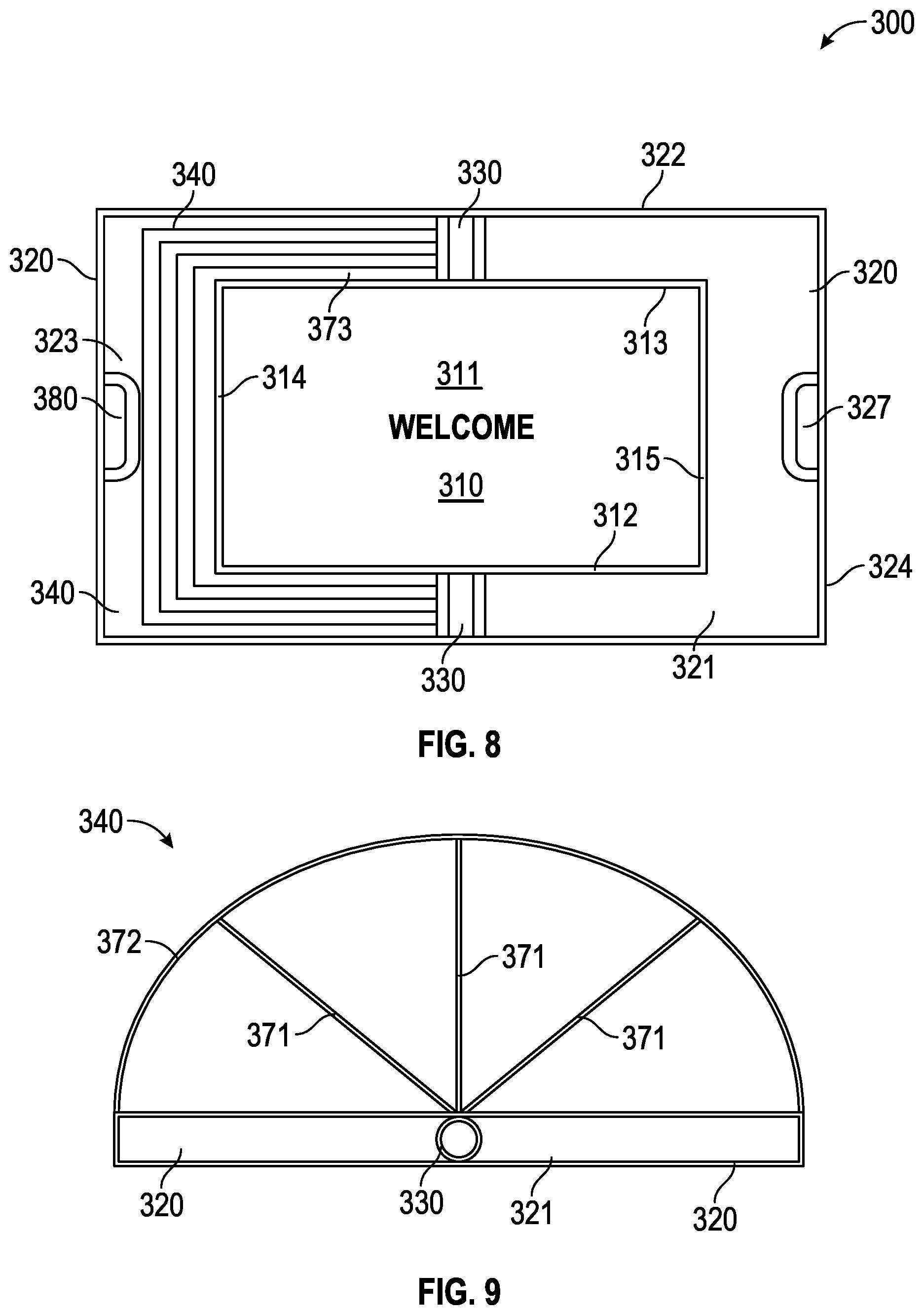Patent US12310520 Figure 8 – Doormat