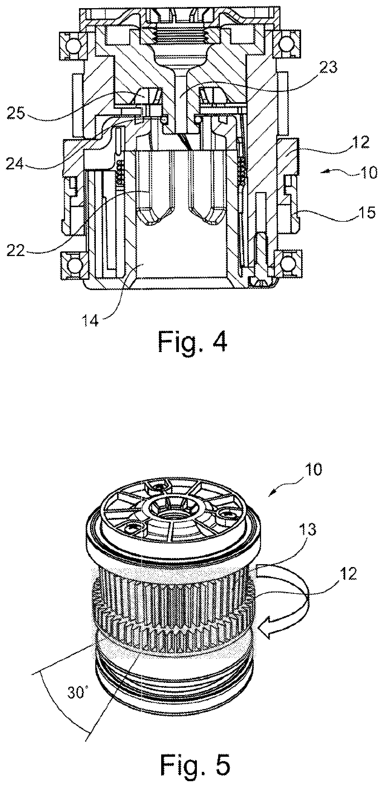 Patent US12310522 Figure 4 – Device and method for preparing foods arranged in a vessel