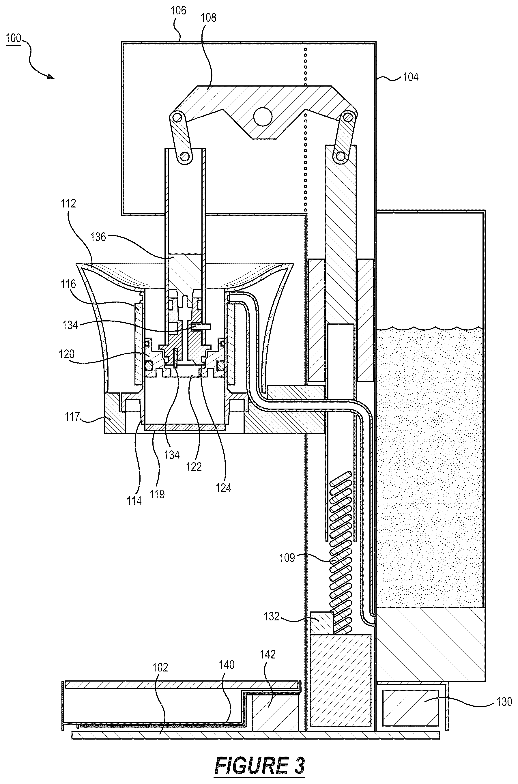 Patent US12310526 Figure 3 – System for automated brew cycles and machine controls and interfaces