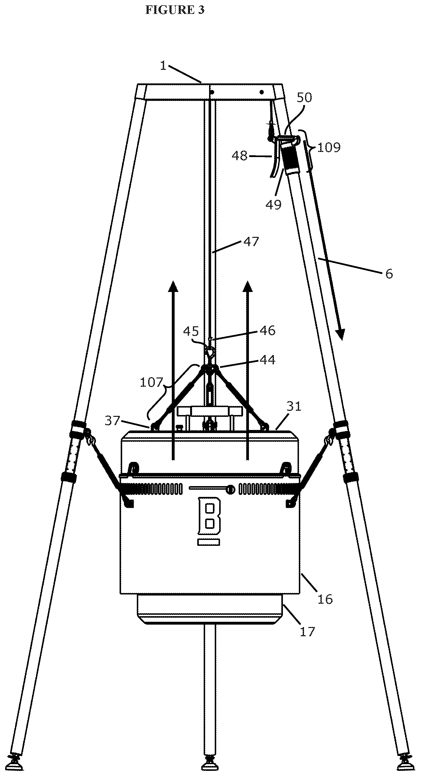 Patent US12310533 Figure 6 – Modular grill and burn barrel