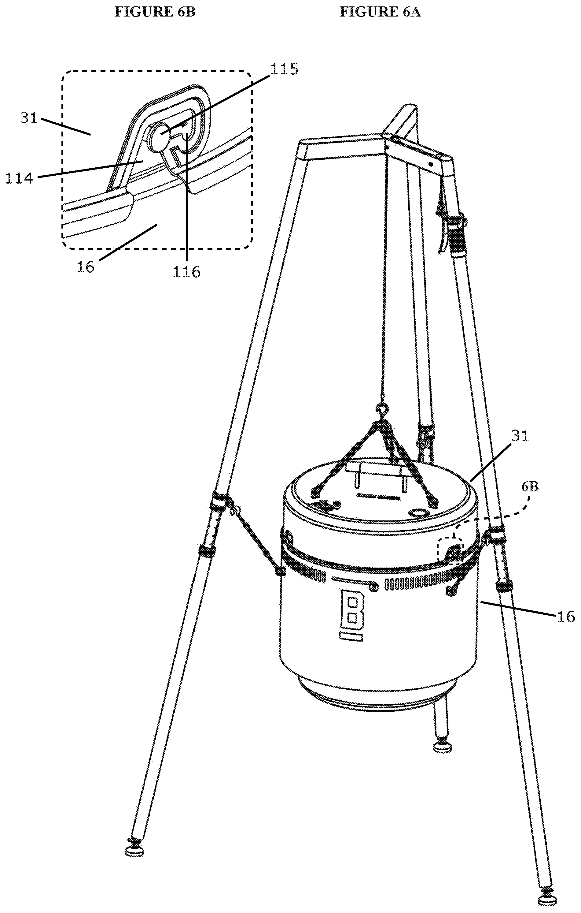 Patent US12310533 Figure 9 – Modular grill and burn barrel