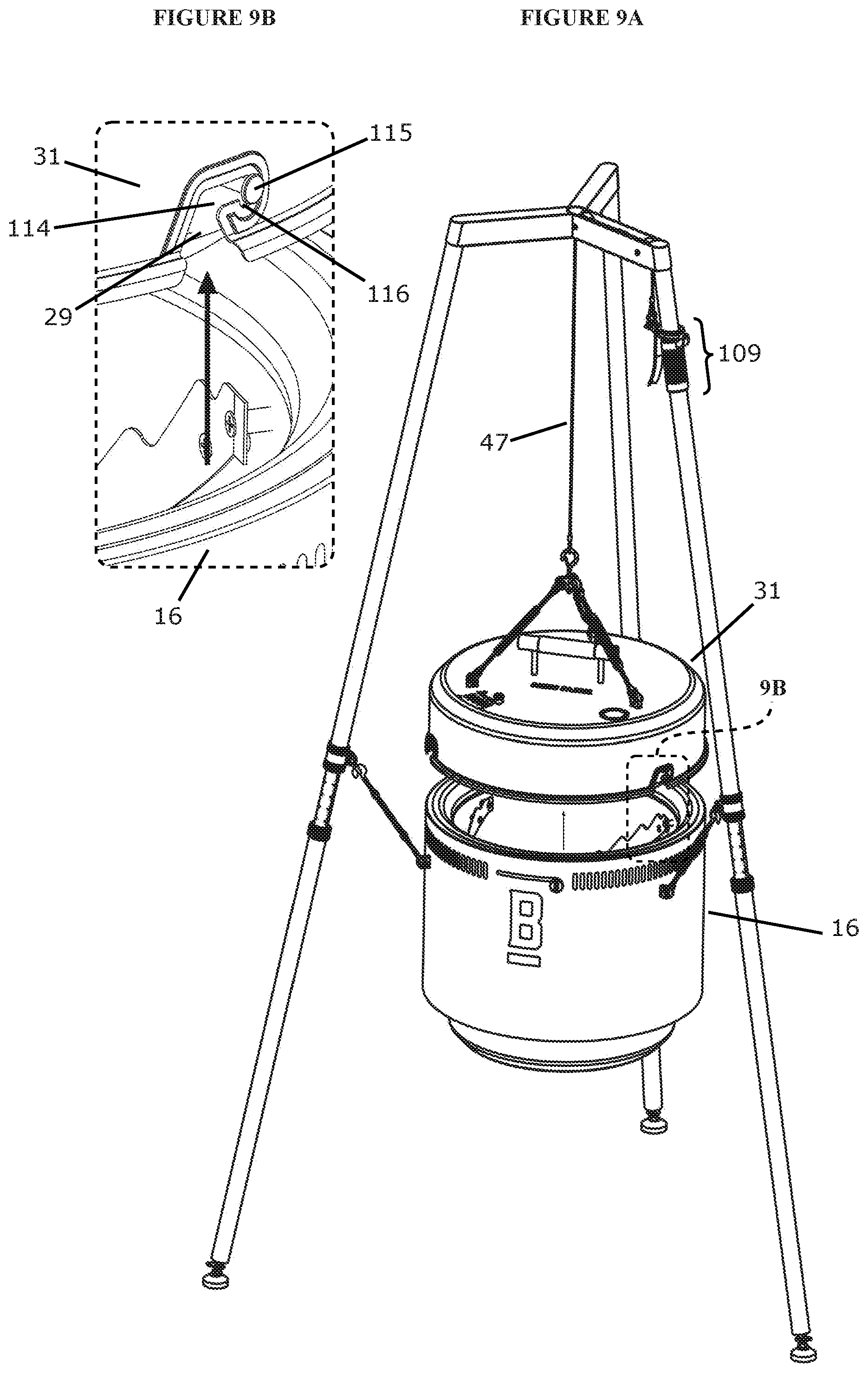 Patent US12310533 Figure 12 – Modular grill and burn barrel