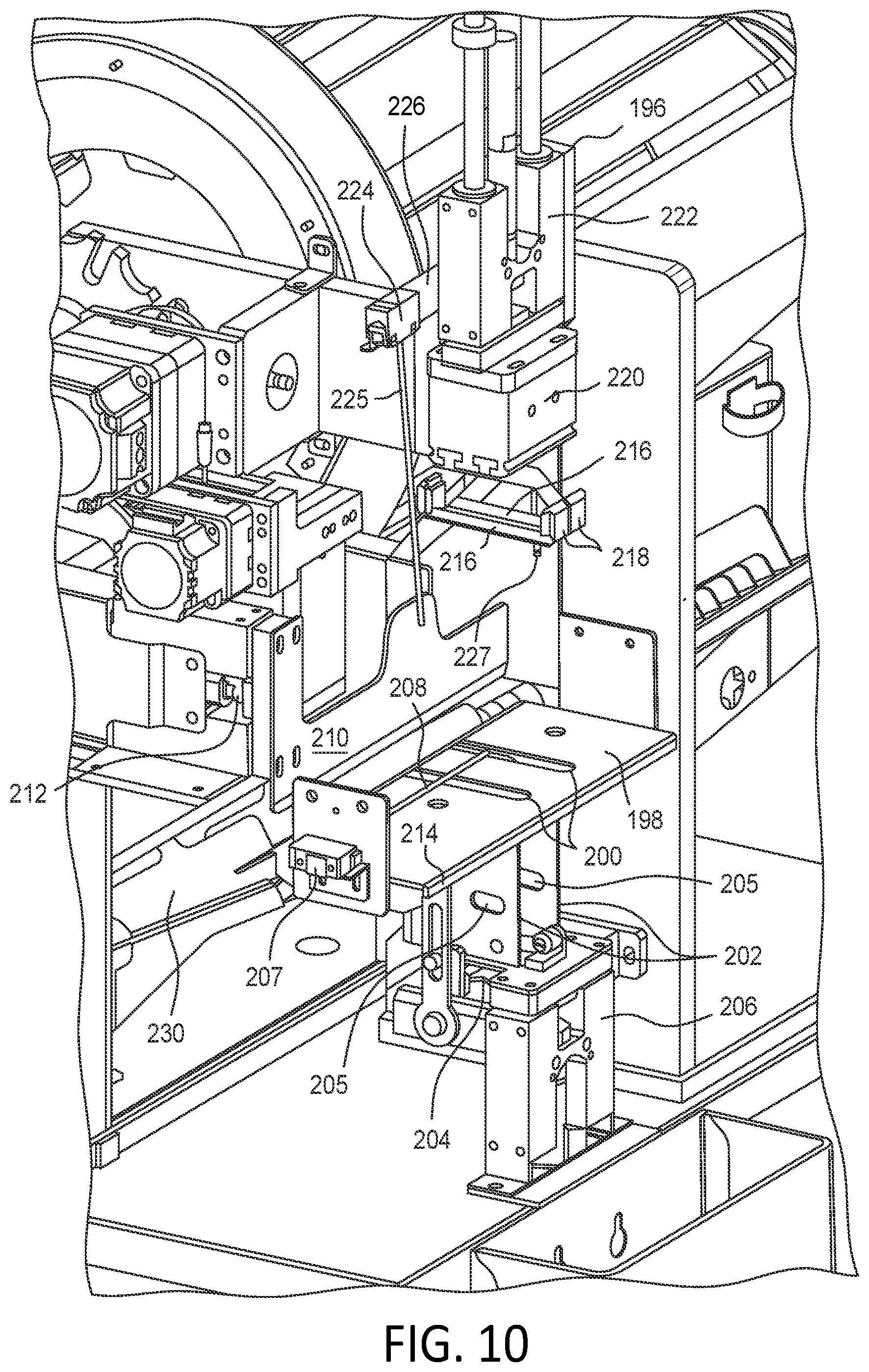 Patent US12310534 Figure 8 – Automated bun handling and toasting system and method