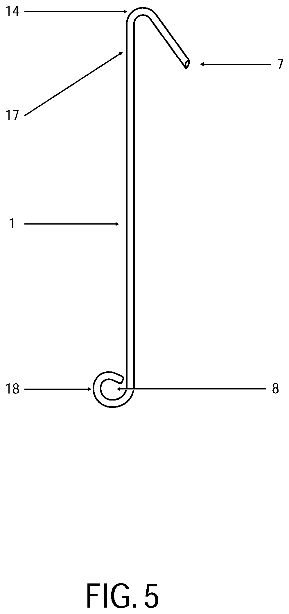 Patent US12310536 Figure 5 – Retaining device for trussing and cooking fowl