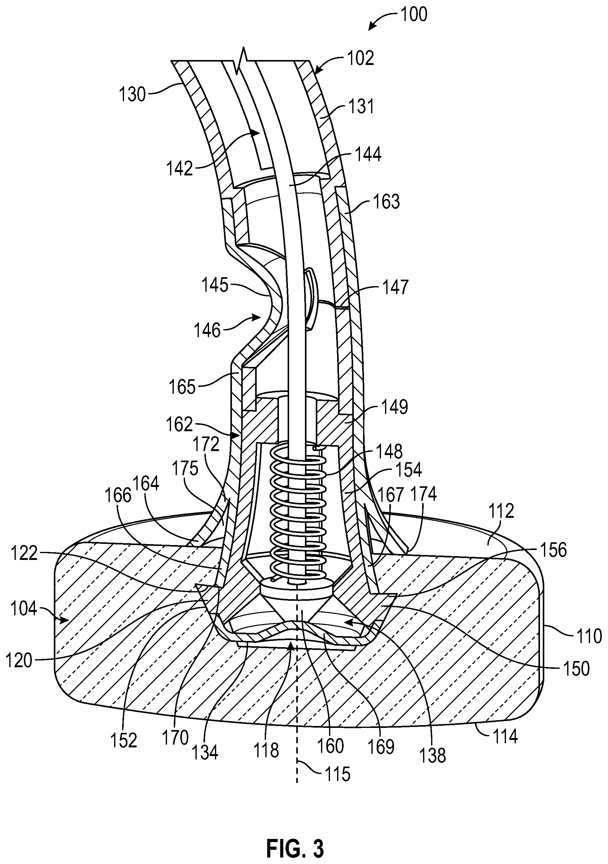 Patent US12310538 Figure 2 – Cleaning system with dissolvable cleaner block and handling tool for the same