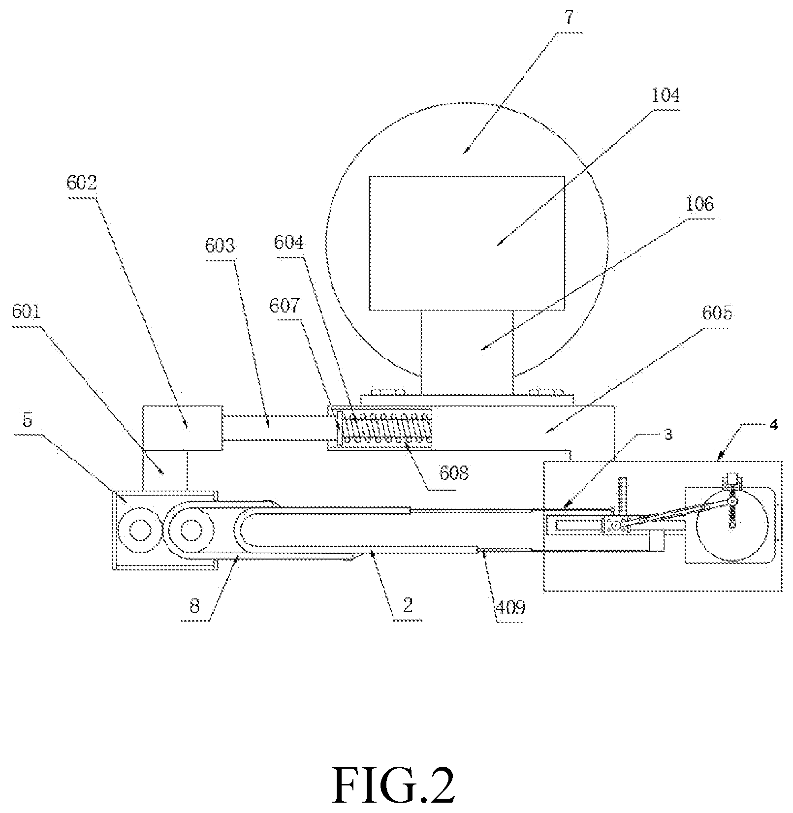 Patent US12310539 Figure 2 – Vertical bathing machine