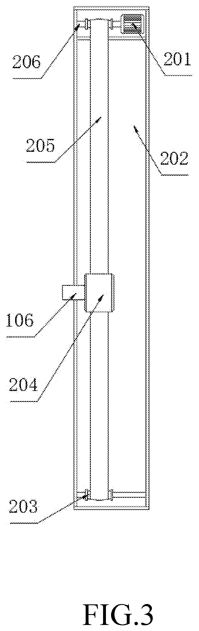 Patent US12310539 Figure 3 – Vertical bathing machine