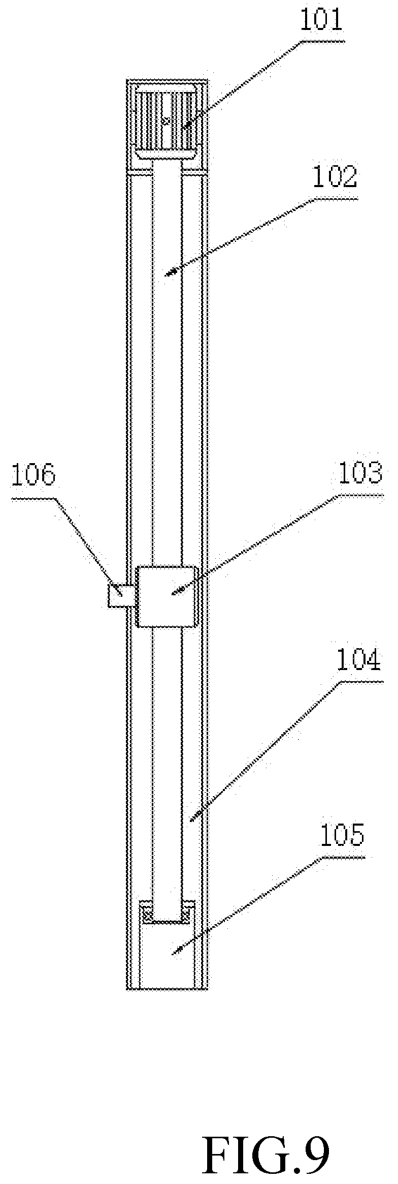 Patent US12310539 Figure 9 – Vertical bathing machine