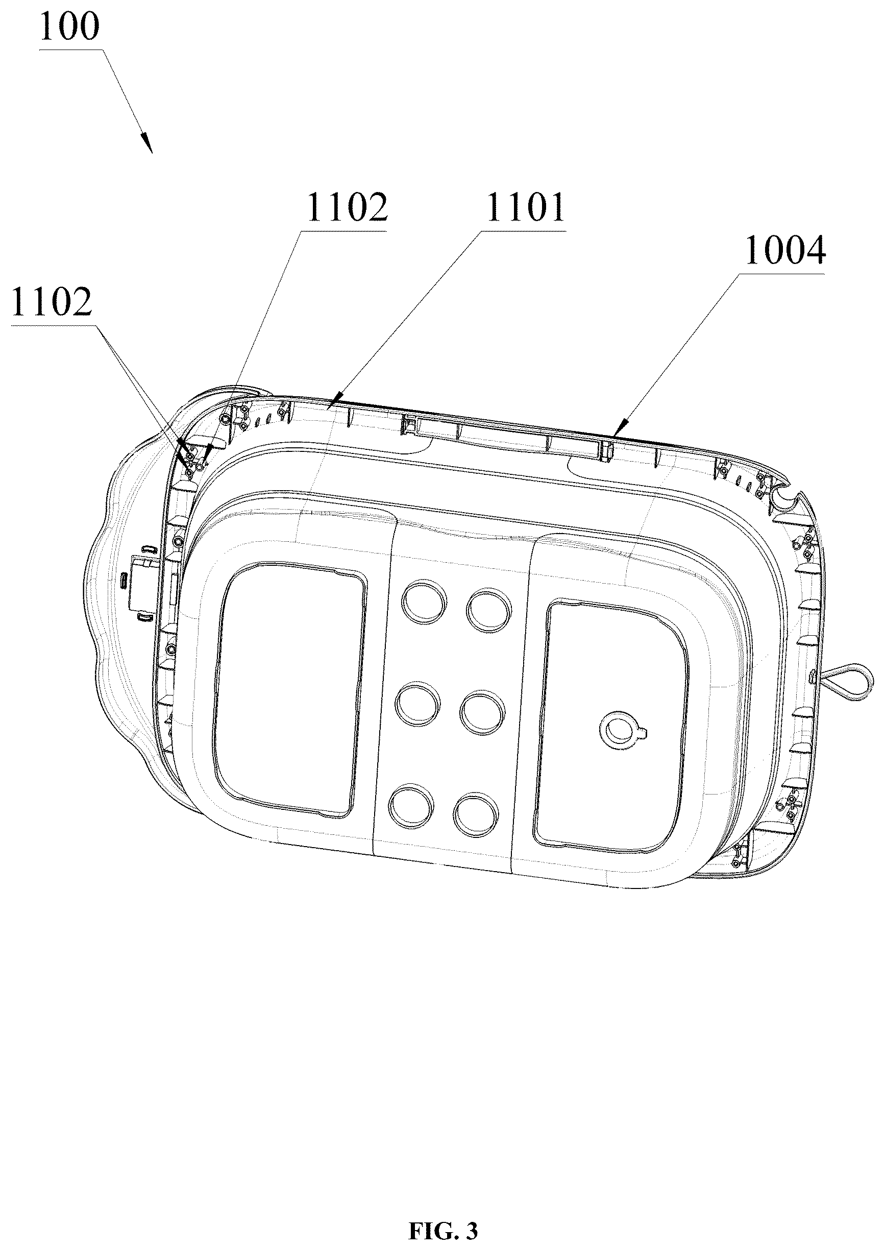 Patent US12310540 Figure 3 – Foldable baby bathtub