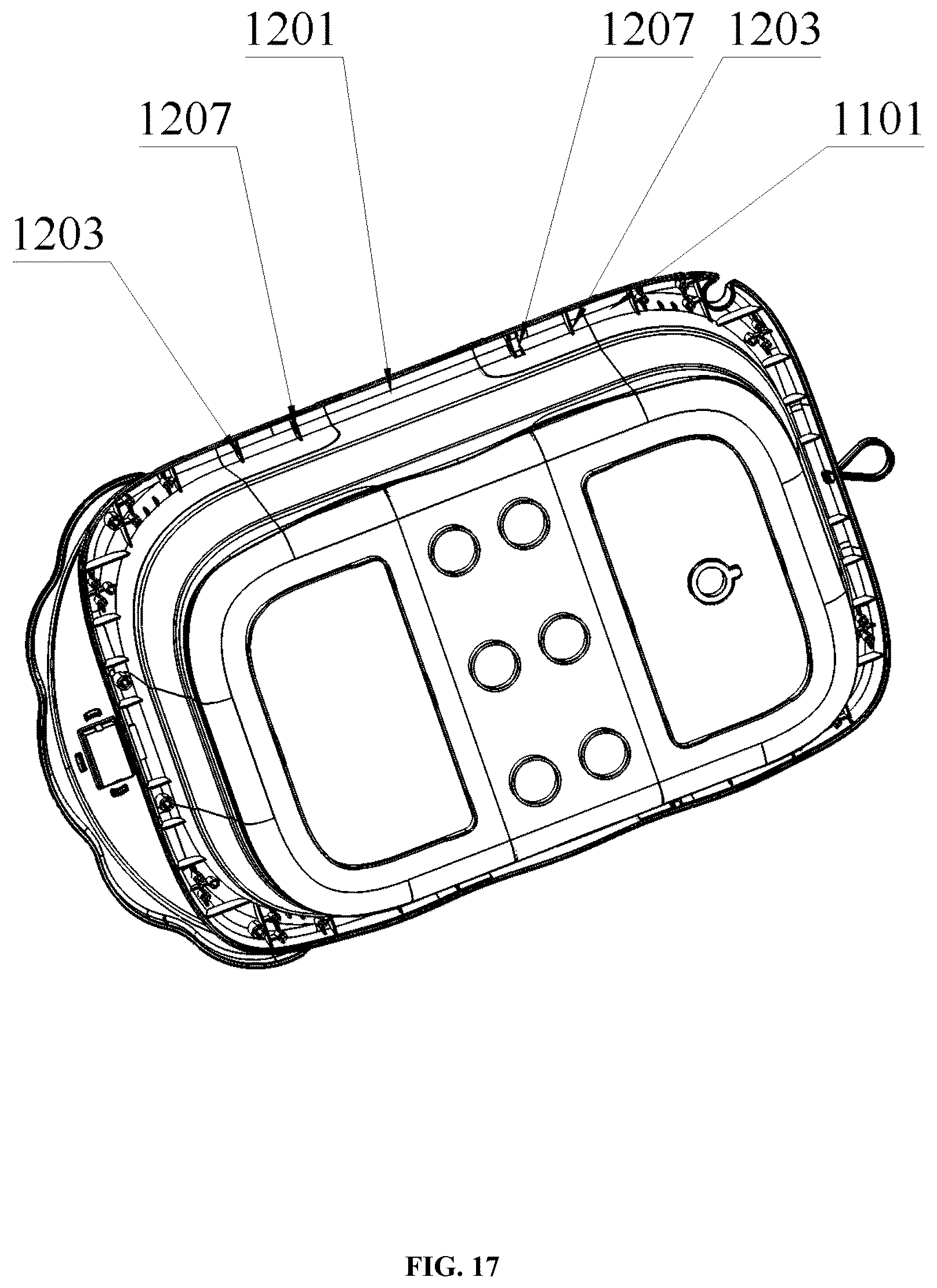 Patent US12310540 Figure 17 – Foldable baby bathtub