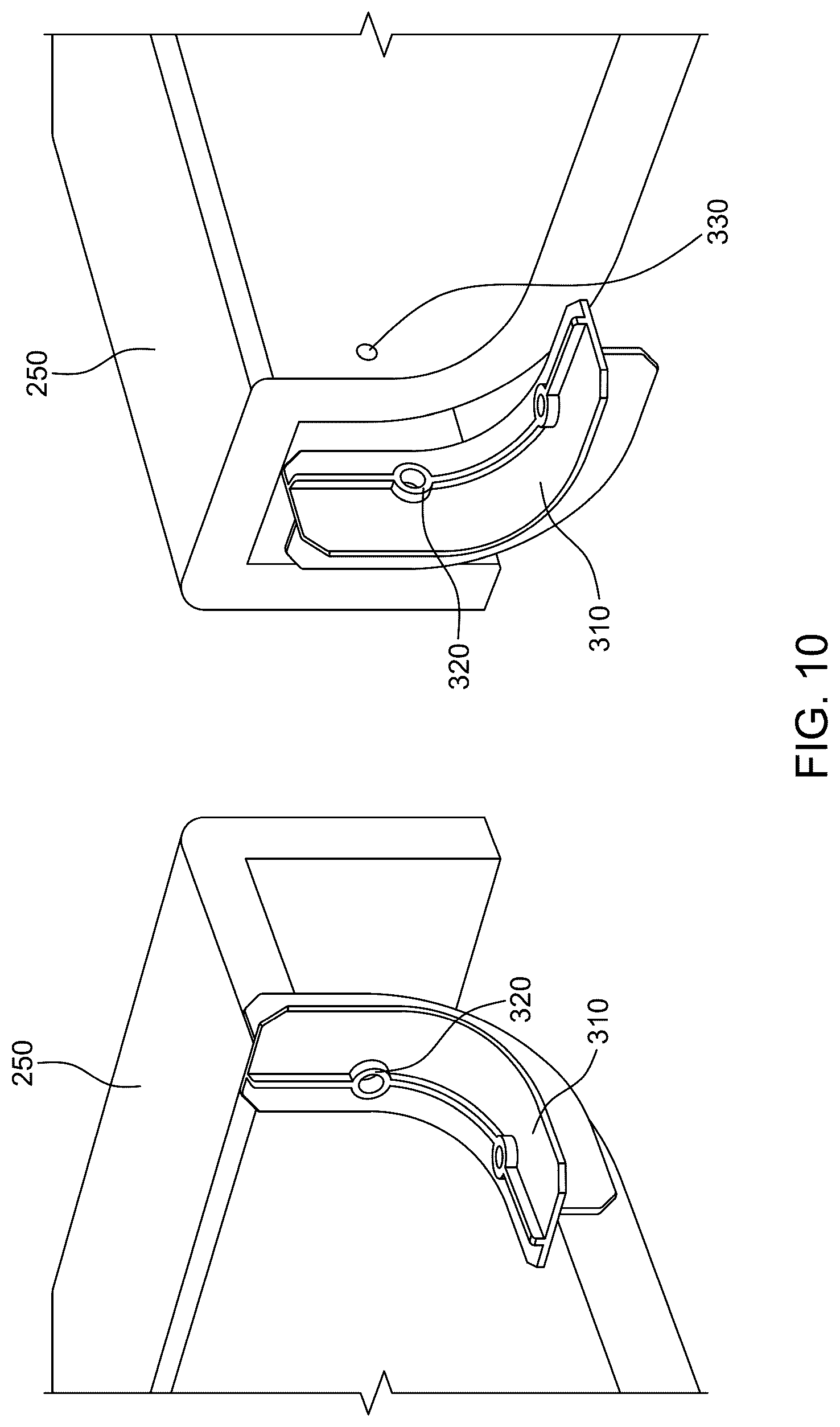 Patent US12310541 Figure 8 – Modular shower base kit