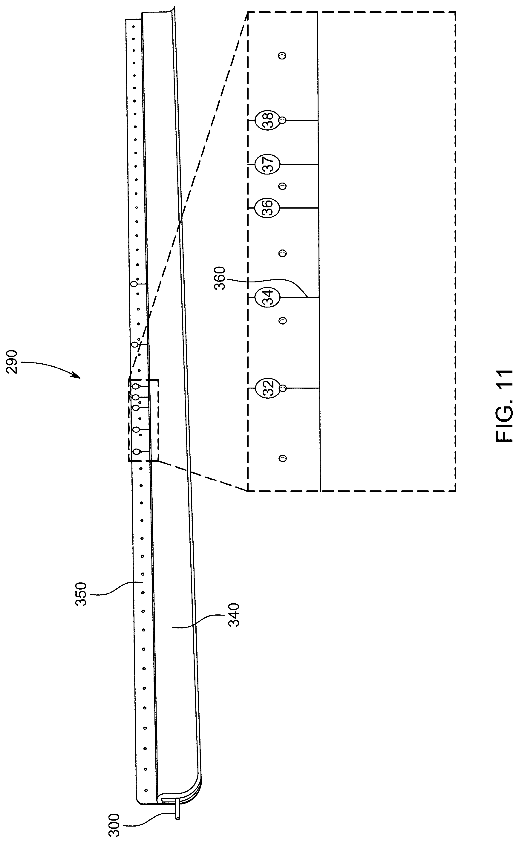 Patent US12310541 Figure 9 – Modular shower base kit