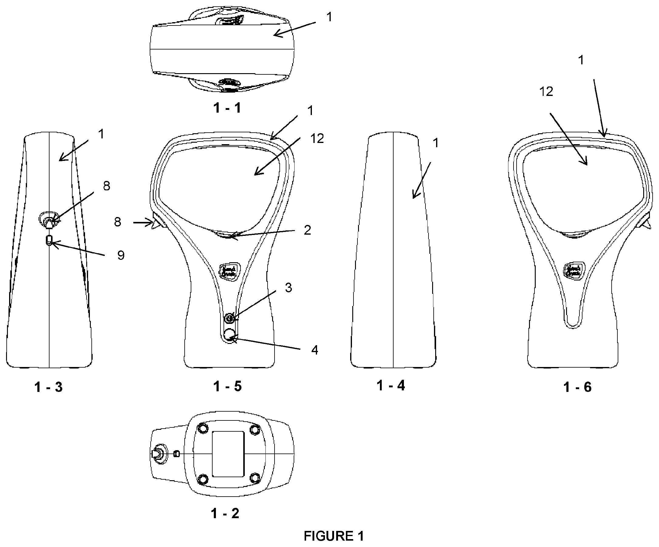 Patent US12310542 Figure 1 – Hand cleansing and monitoring device