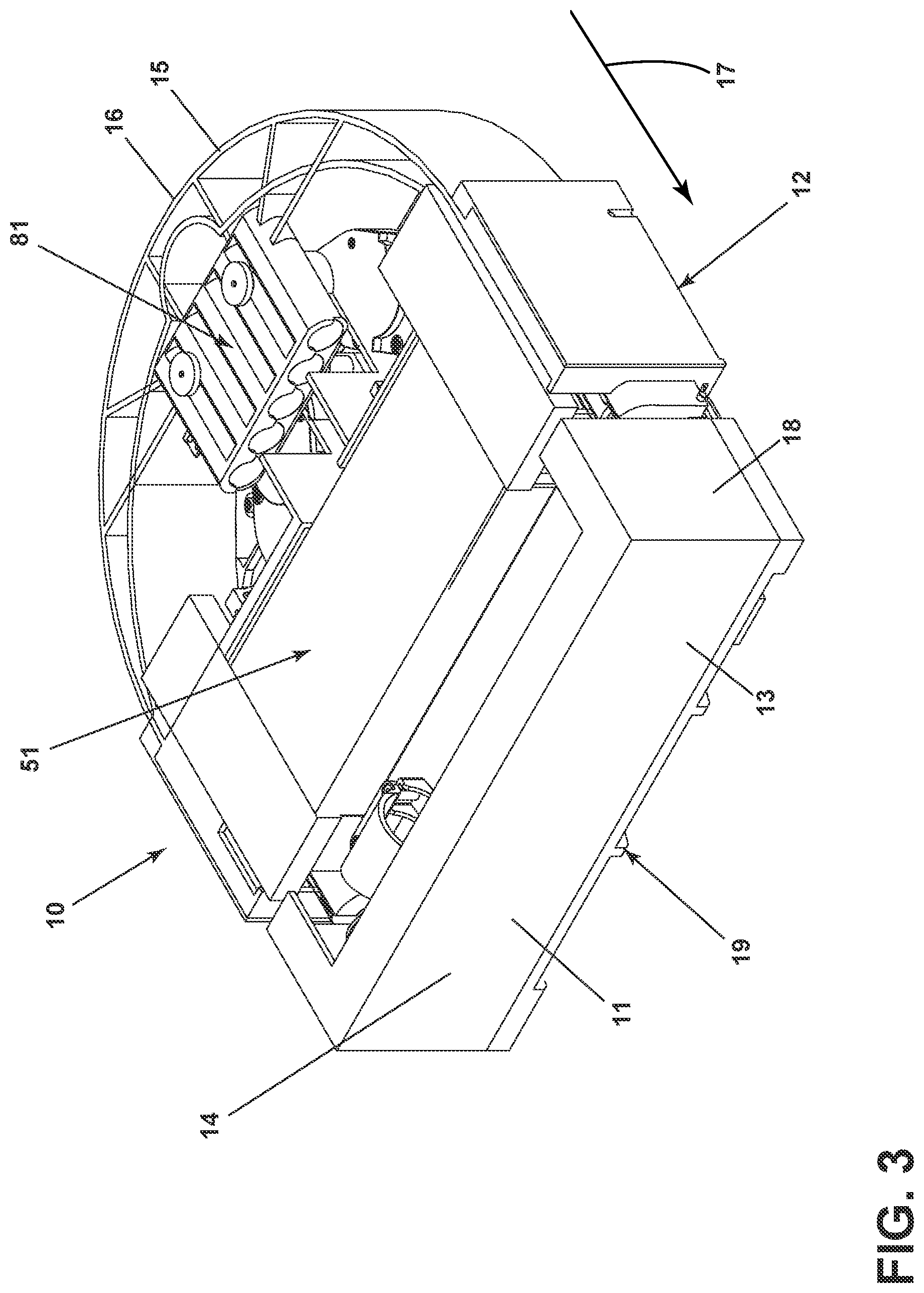 Patent US12310543 Figure 3 – Robotic cleaner with sweeper and rotating dusting pads