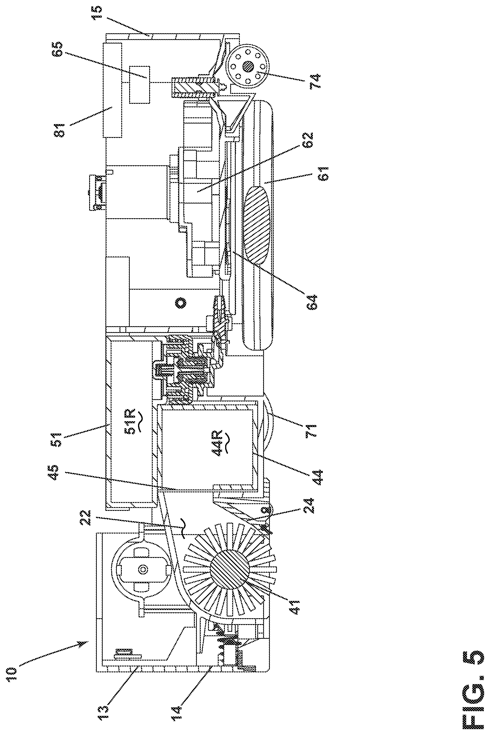 Patent US12310543 Figure 5 – Robotic cleaner with sweeper and rotating dusting pads