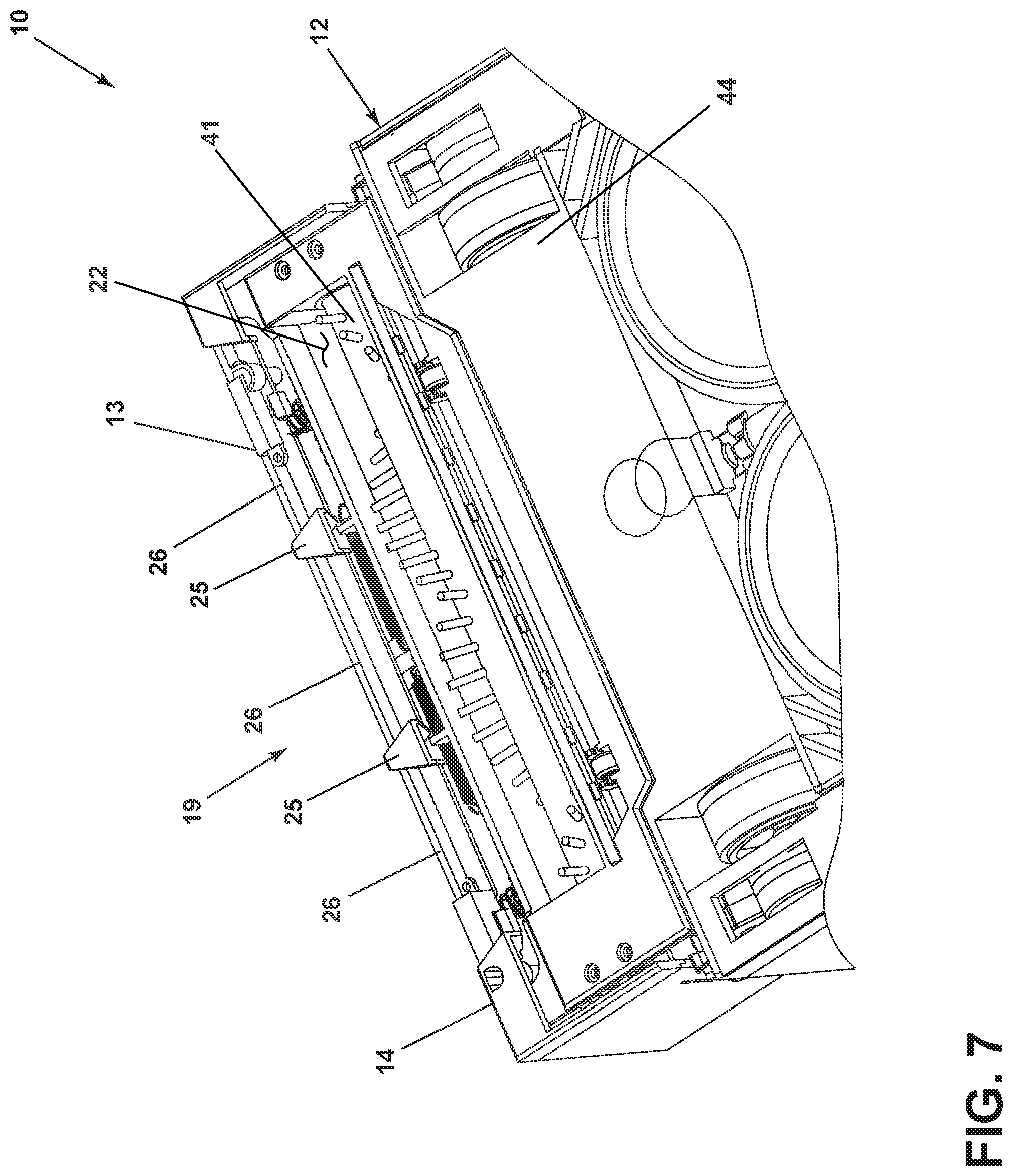 Patent US12310543 Figure 7 – Robotic cleaner with sweeper and rotating dusting pads