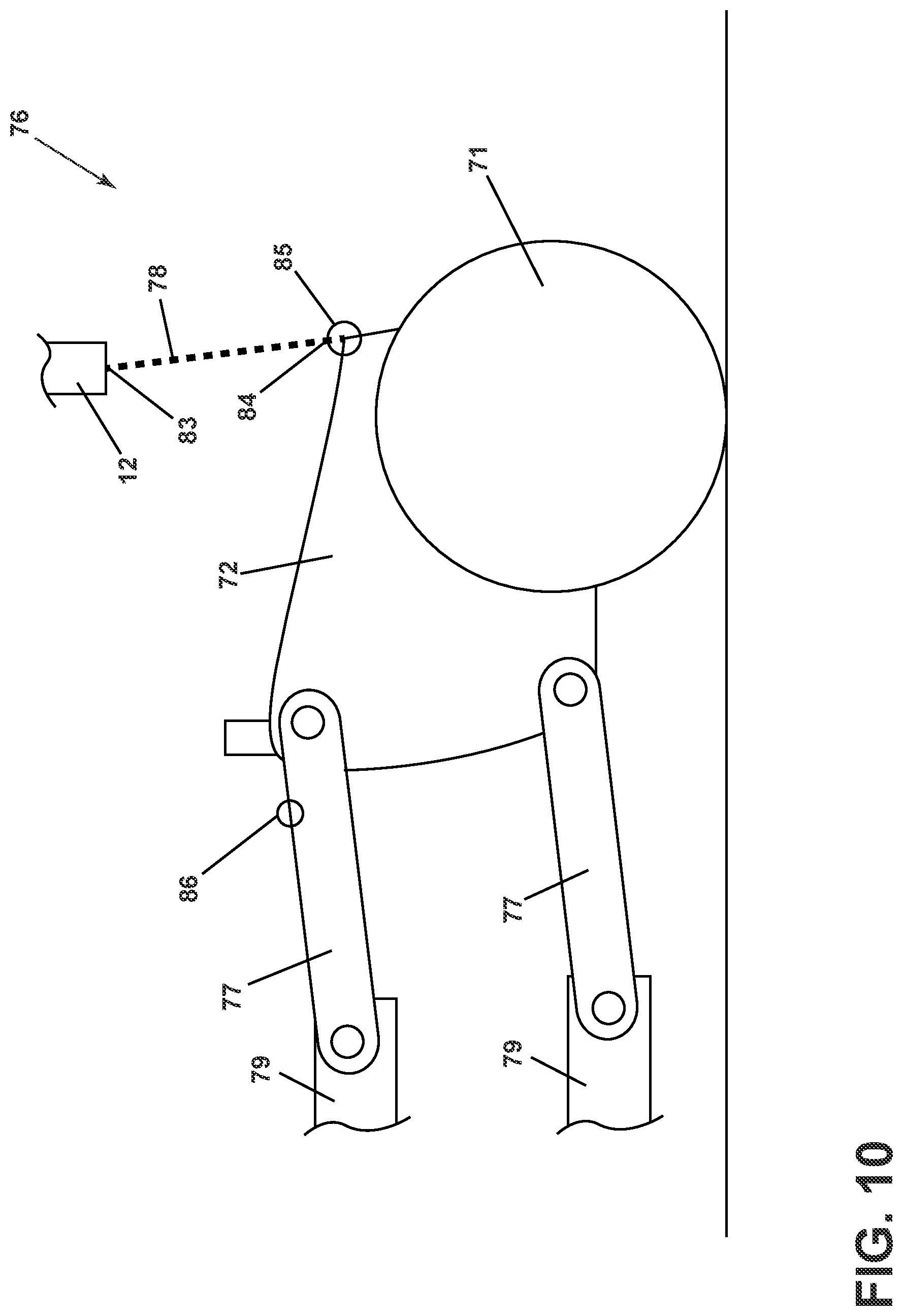 Patent US12310543 Figure 10 – Robotic cleaner with sweeper and rotating dusting pads