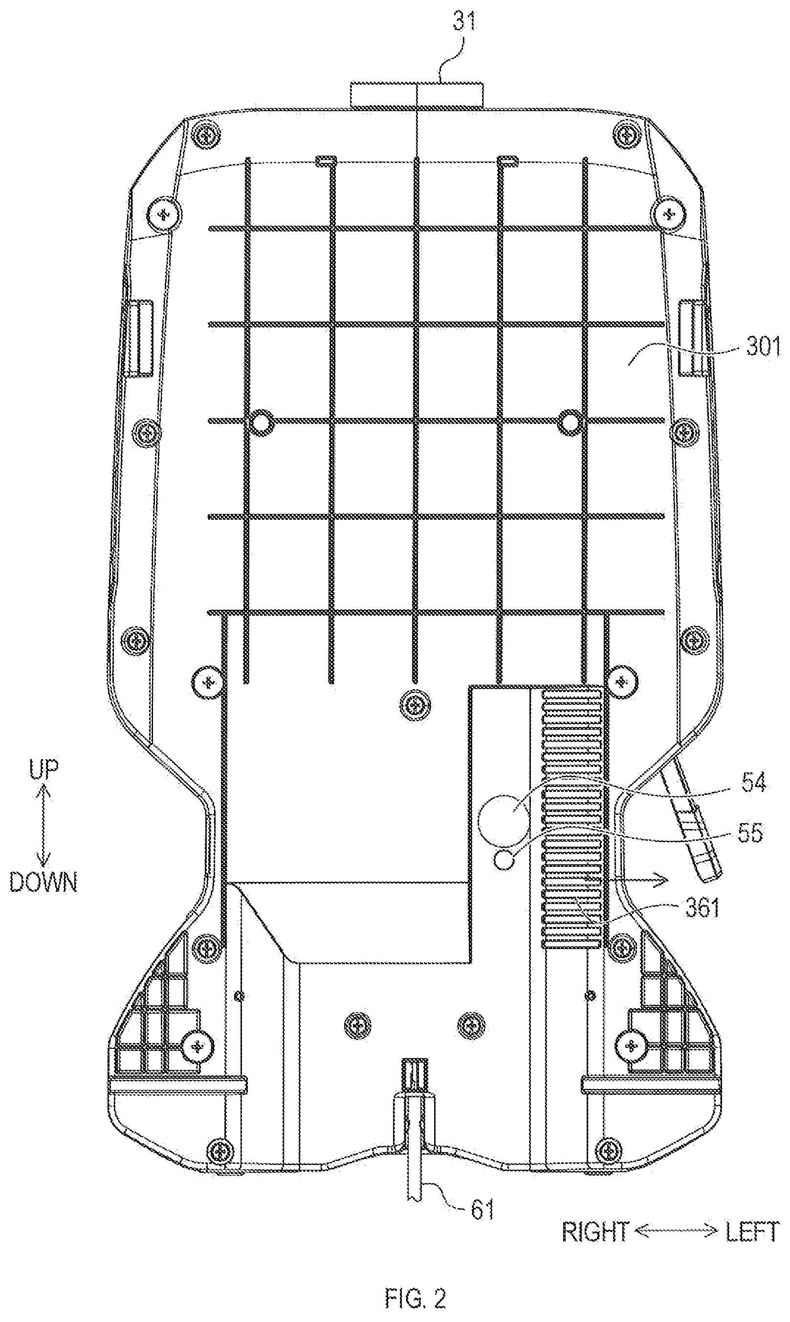 Patent US12310546 Figure 2 – Work machine