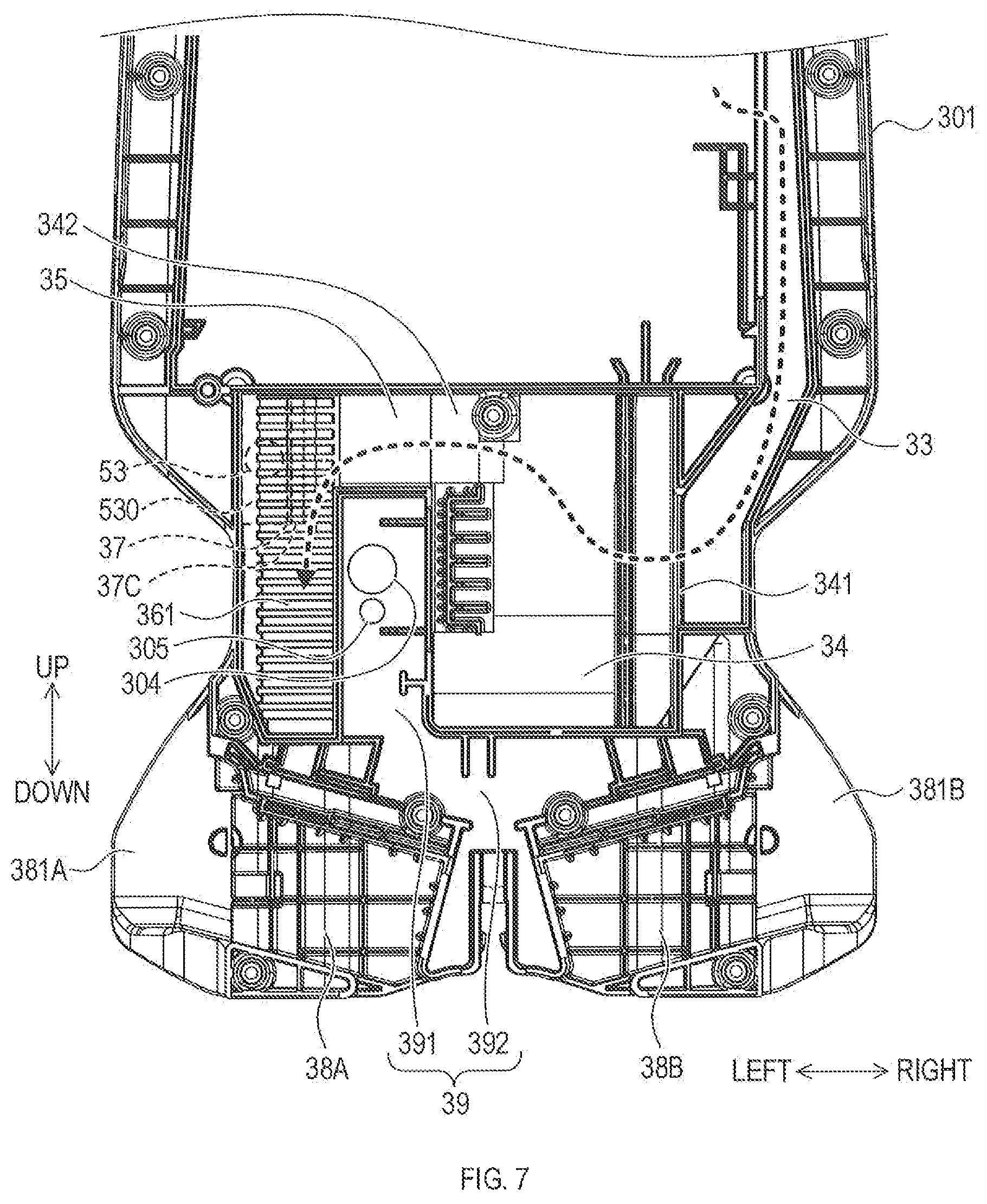 Patent US12310546 Figure 7 – Work machine