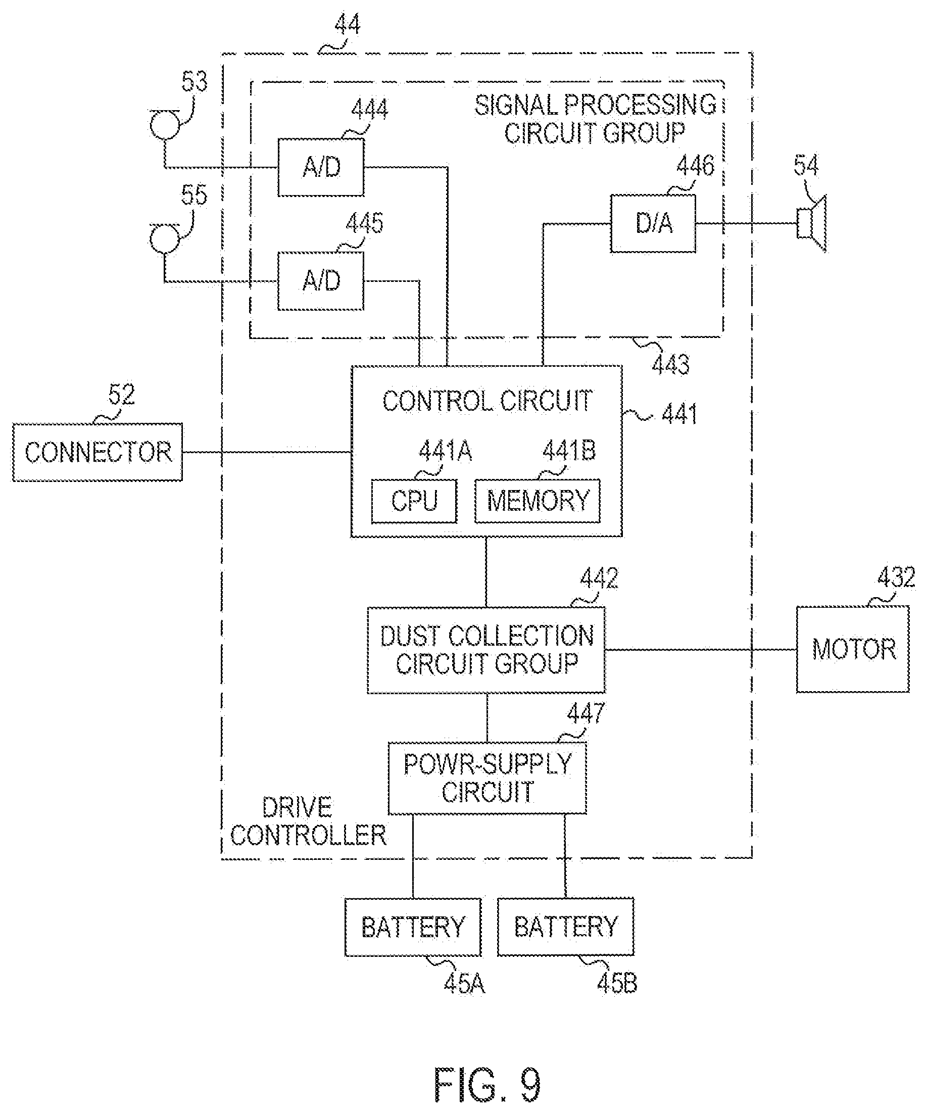 Patent US12310546 Figure 9 – Work machine