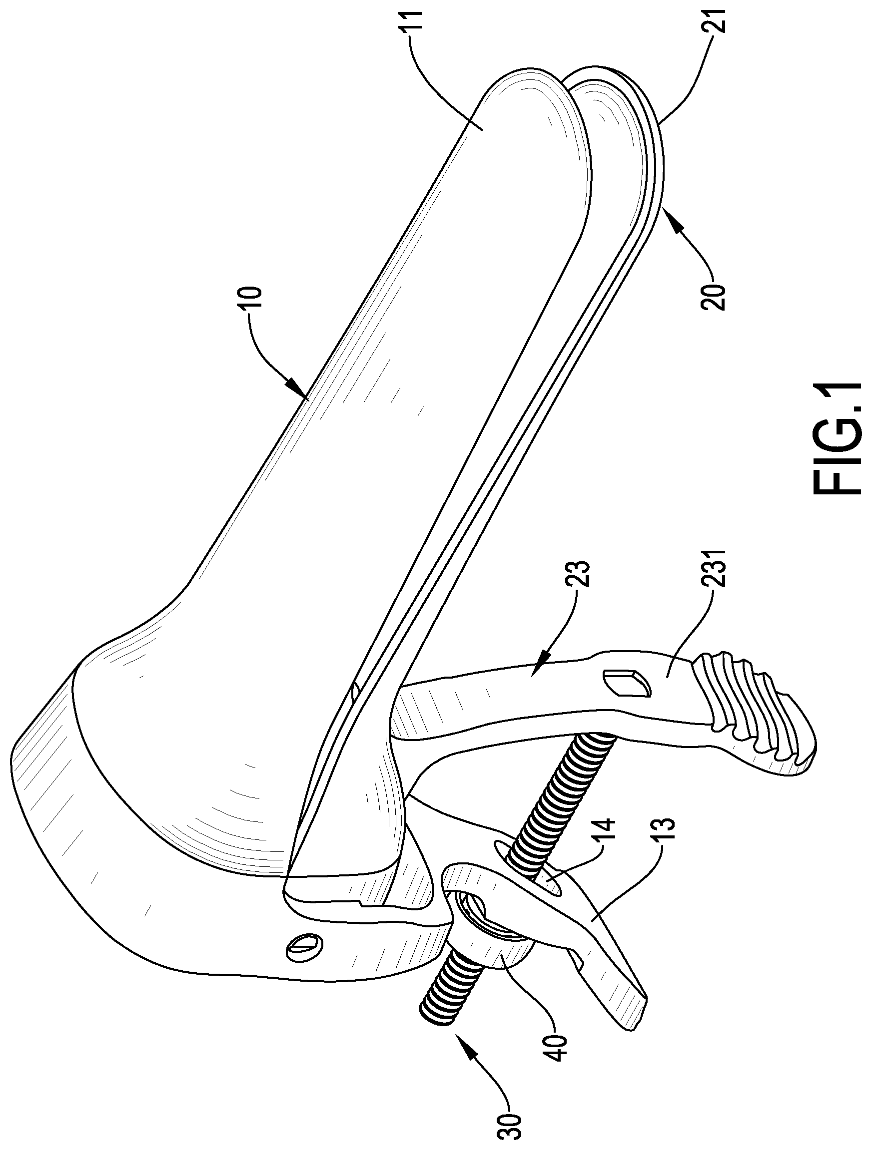 Patent US12310565 Figure 1 – Vaginal speculum