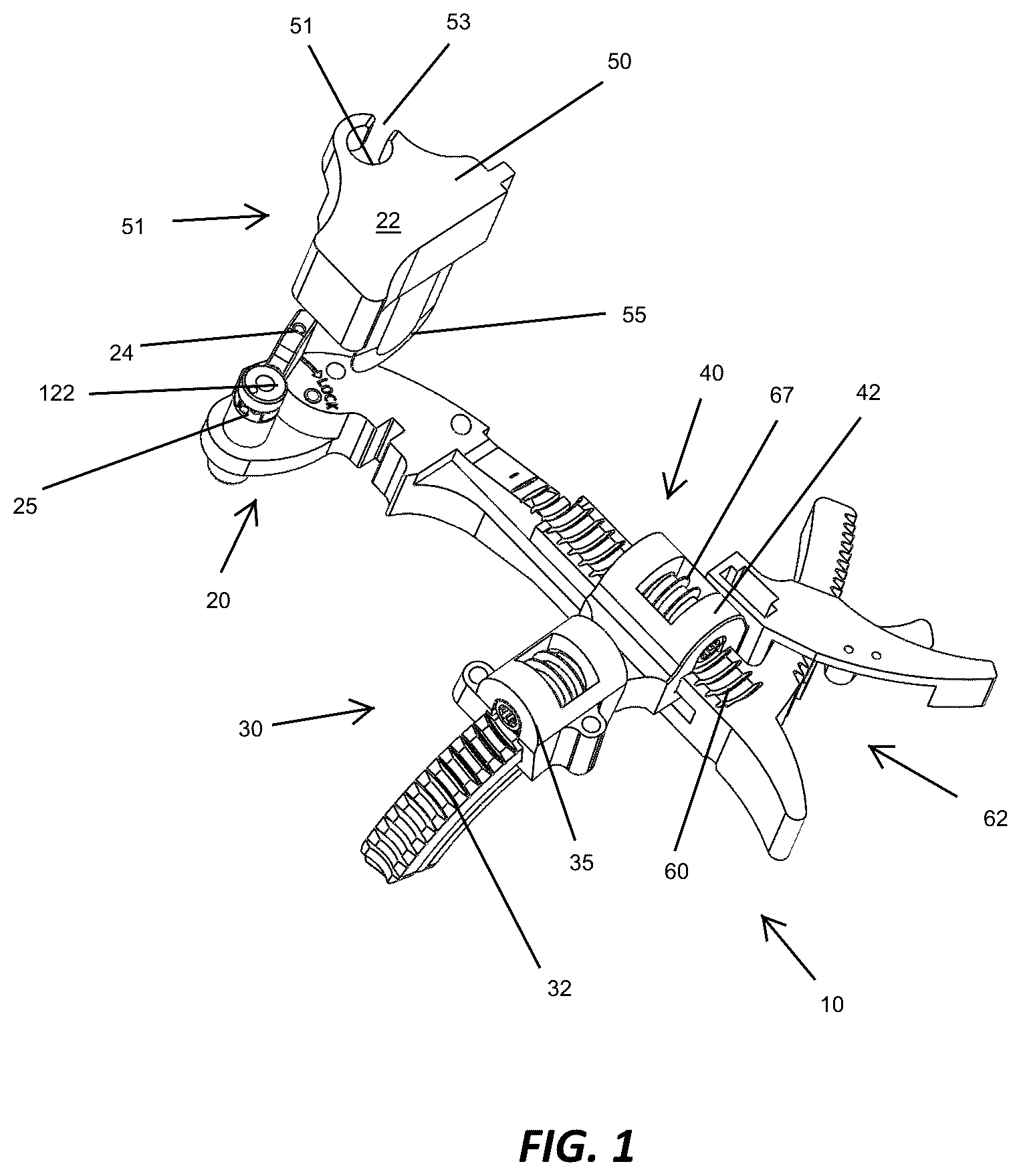 Patent US12310572 Figure 1 – Bone align and joint preparation device and method