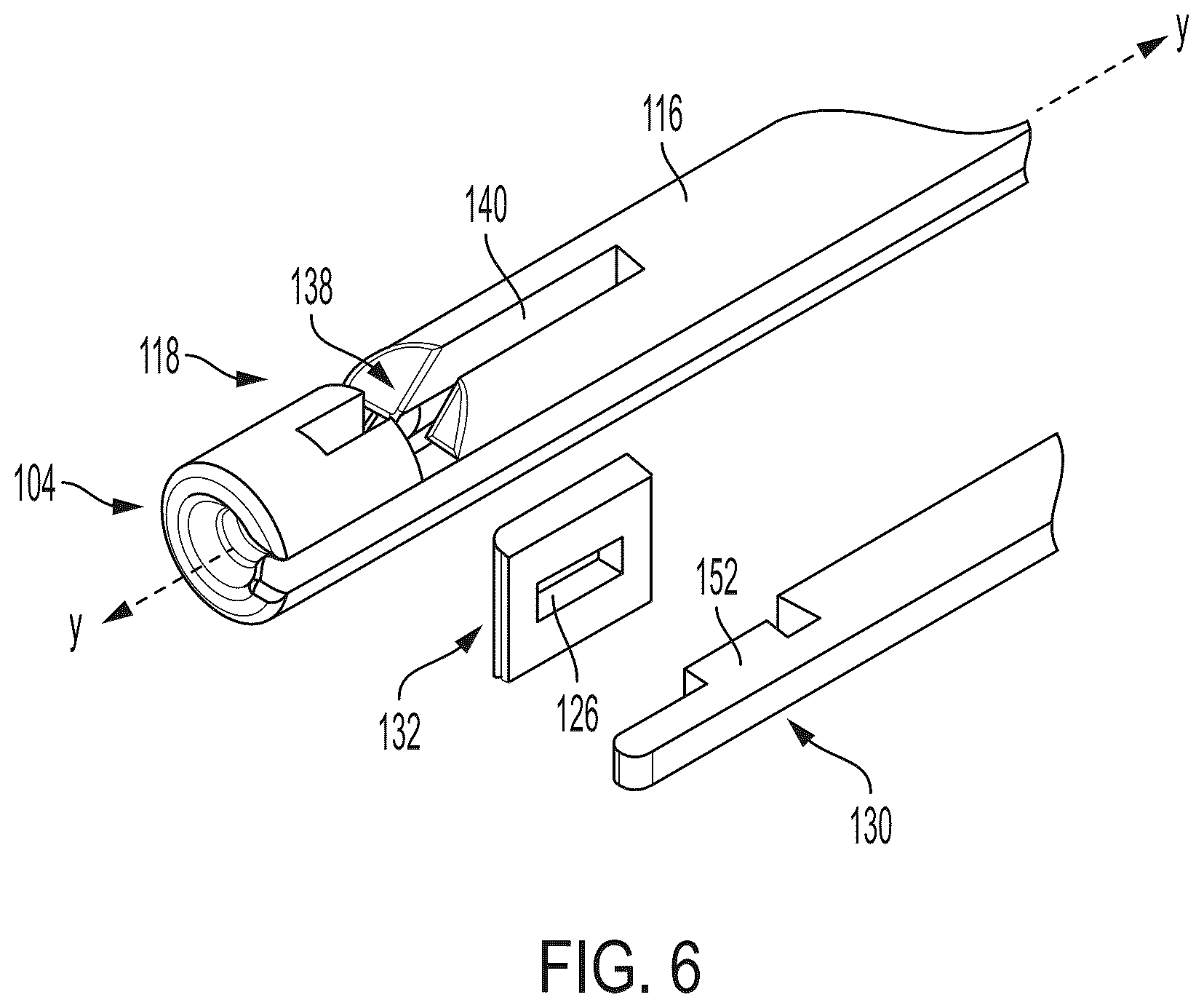 Patent US12310576 Figure 6 – Quickdraw knot pusher: side loading knot pusher