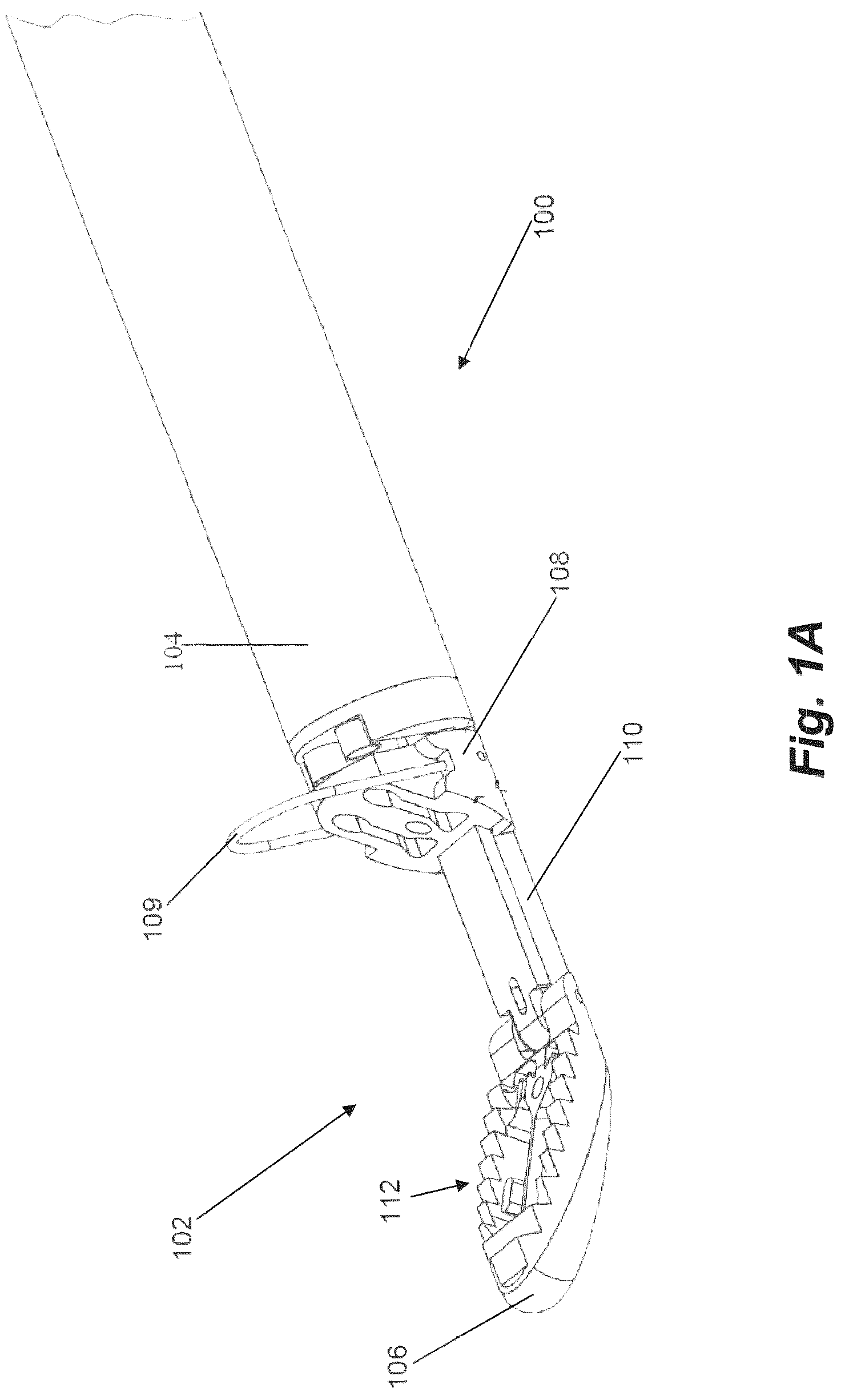 Patent US12310577 Figure 1 – Device for suture attachment for minimally invasive heart valve repair