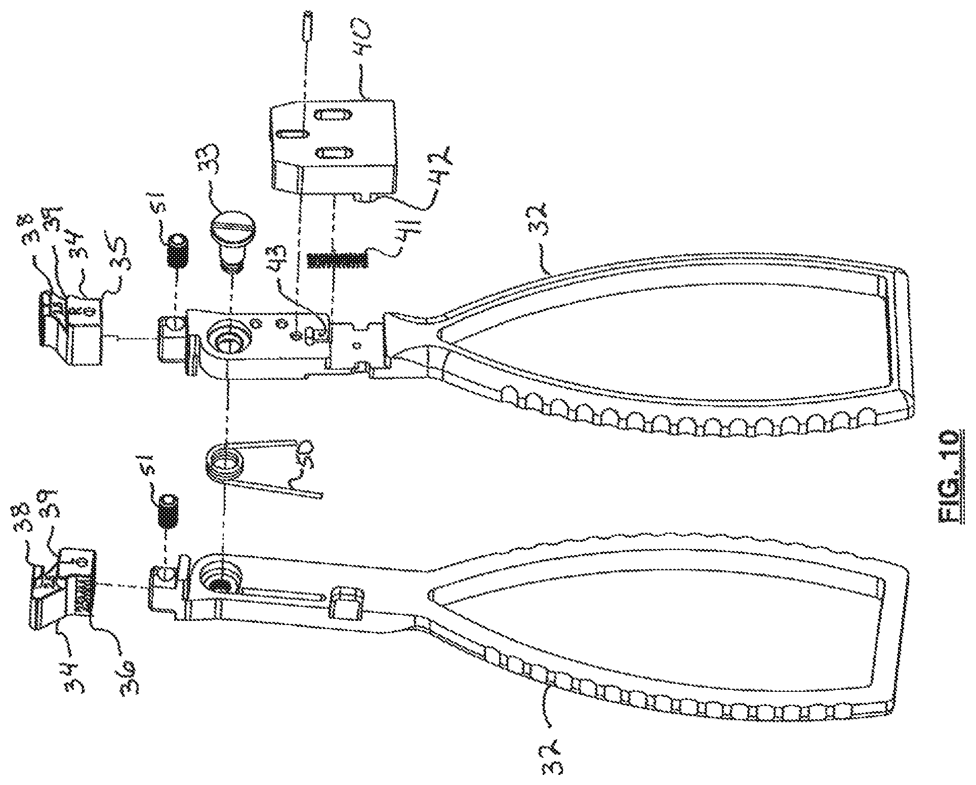 Patent US12310580 Figure 3 – Bone staple storage, inserter, and method for use therewith