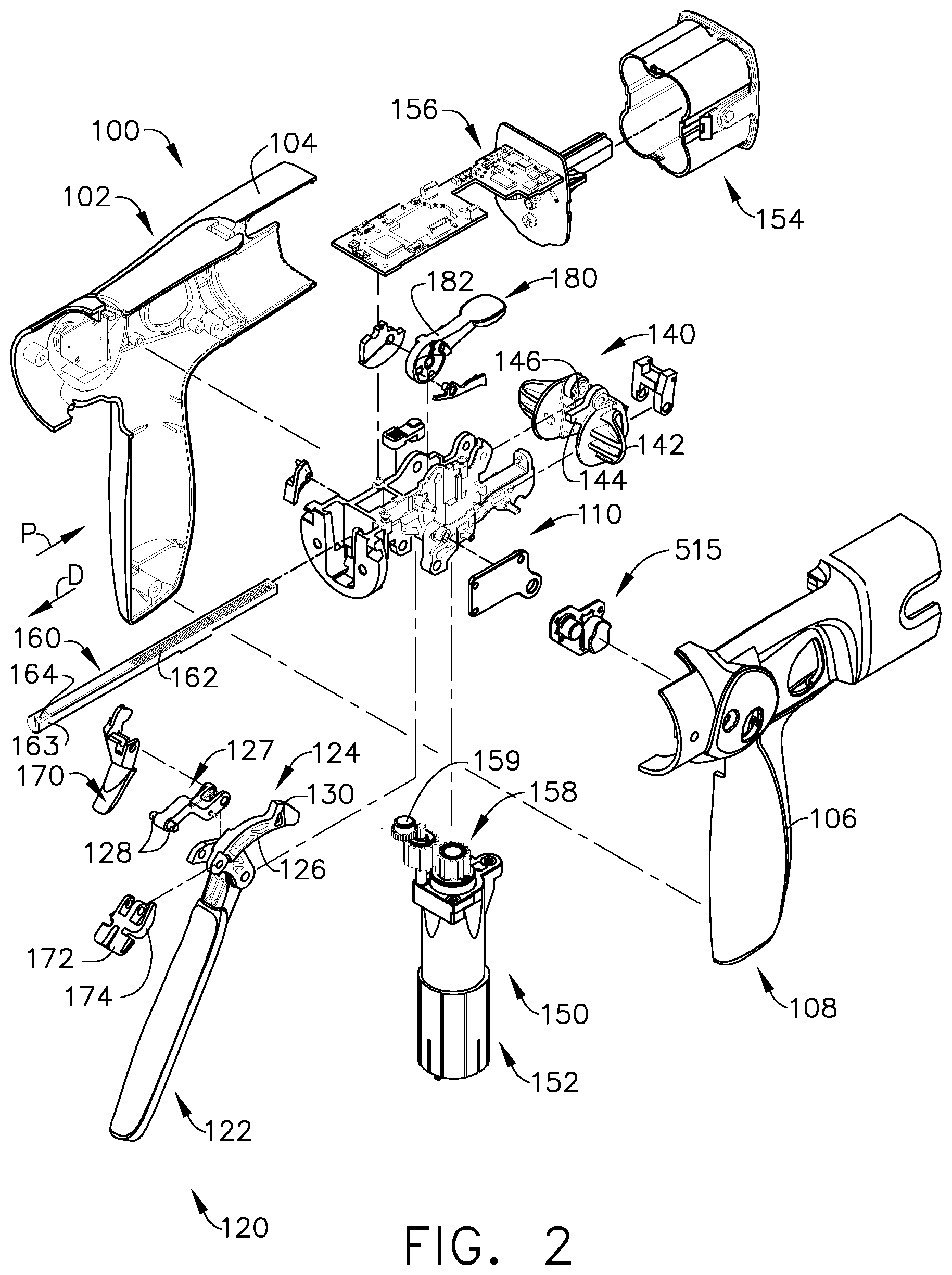 Patent US12310584 Figure 2 – Locking arrangements for detachable shaft assemblies with articulatable surgical end effectors