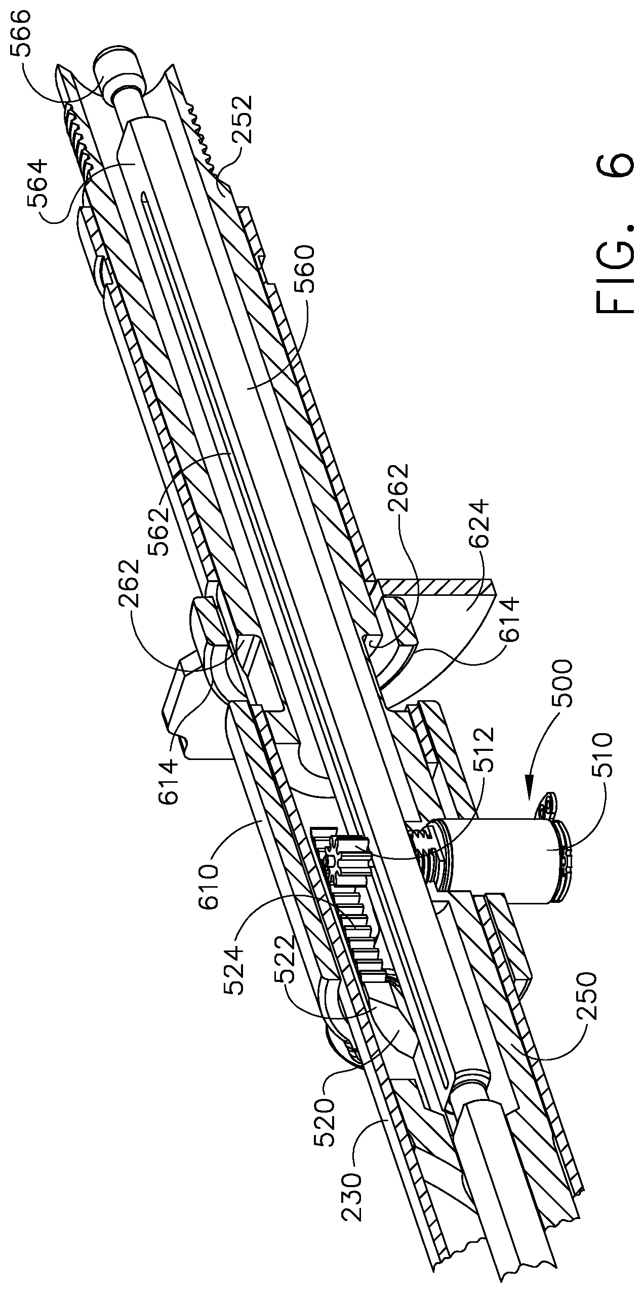 Patent US12310584 Figure 6 – Locking arrangements for detachable shaft assemblies with articulatable surgical end effectors